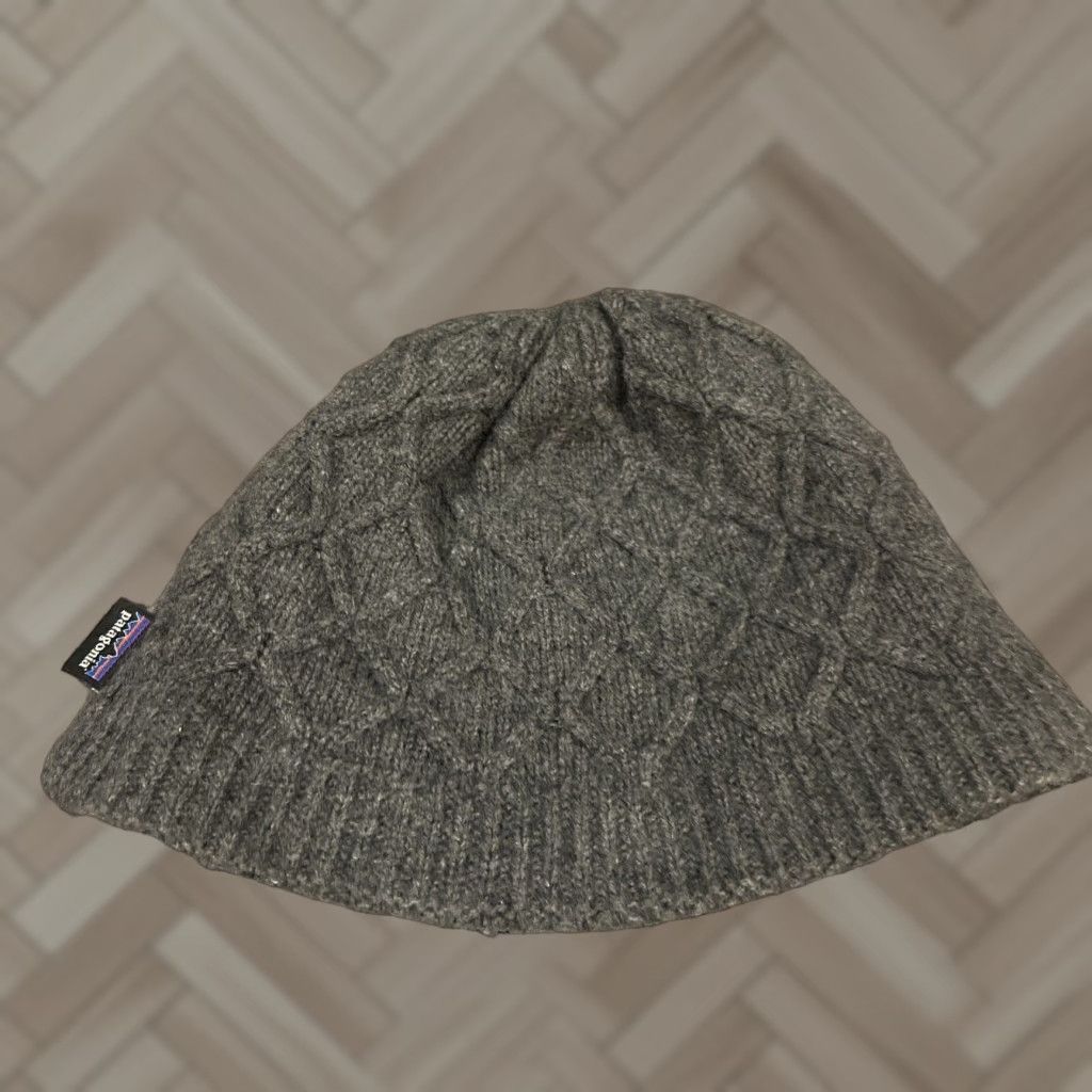 Patagonia Patagonia Womens Honeycomb Knit Beanie Wool Blend Fleece lined Gray Size ONE SIZE - 1 Thumbnail