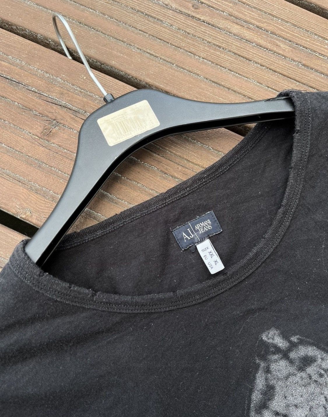 Armani Armani Jeans Samurai Tee vintage distressing Italy luxury Size US XL / EU 56 / 4 - 4 Thumbnail