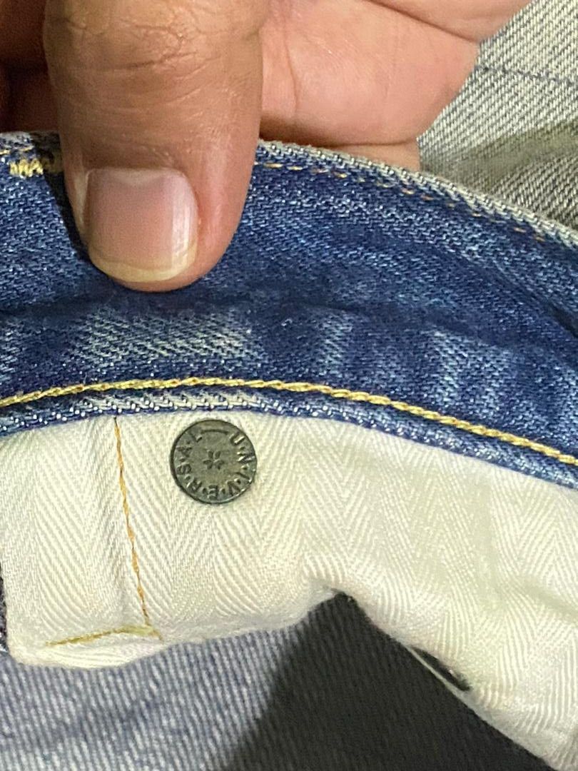 If Six Was Nine × Japanese Brand Vintage Japanese Brand Red Card Blue Washed Distressed Jeans Size US 36 / EU 52 - 19 Thumbnail