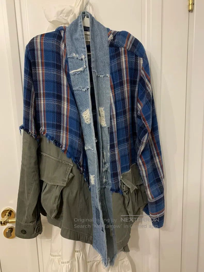 Greg Lauren Greg Lauren Blue patchwork robe Size US M / EU 48-50 / 2 - 2 Thumbnail