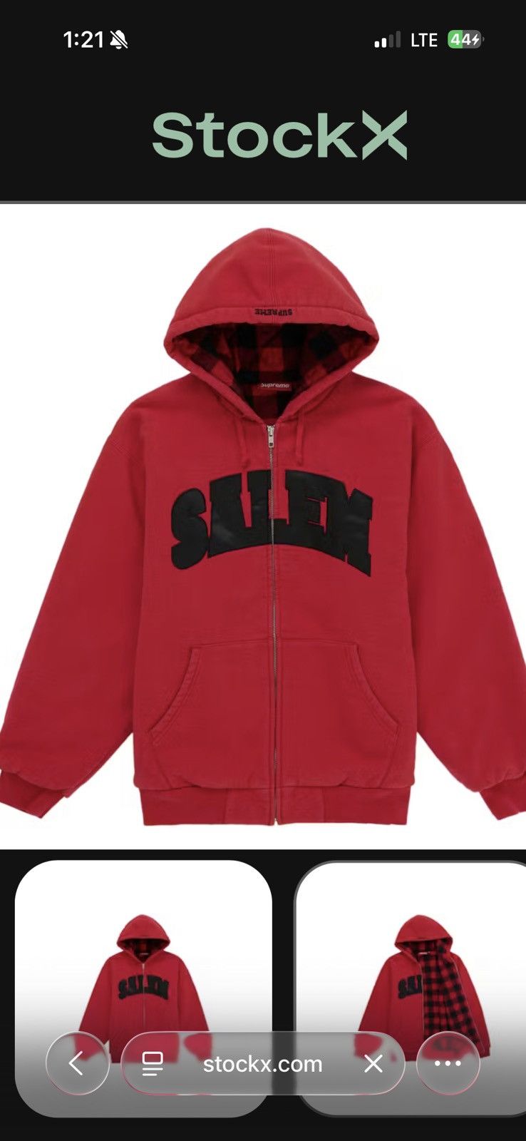 Supreme Supreme SALEM Red Zip Up Size XL Size US XL / EU 56 / 4 - 1 Thumbnail