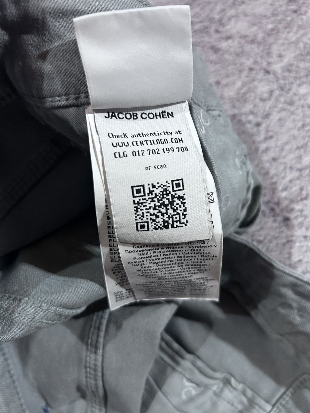 Jacob Cohen Jacob Cohën Women’s Jeans Light Grey Color Slim Fit Trousers Size 25" / US 0 / IT 36 - 6 Thumbnail