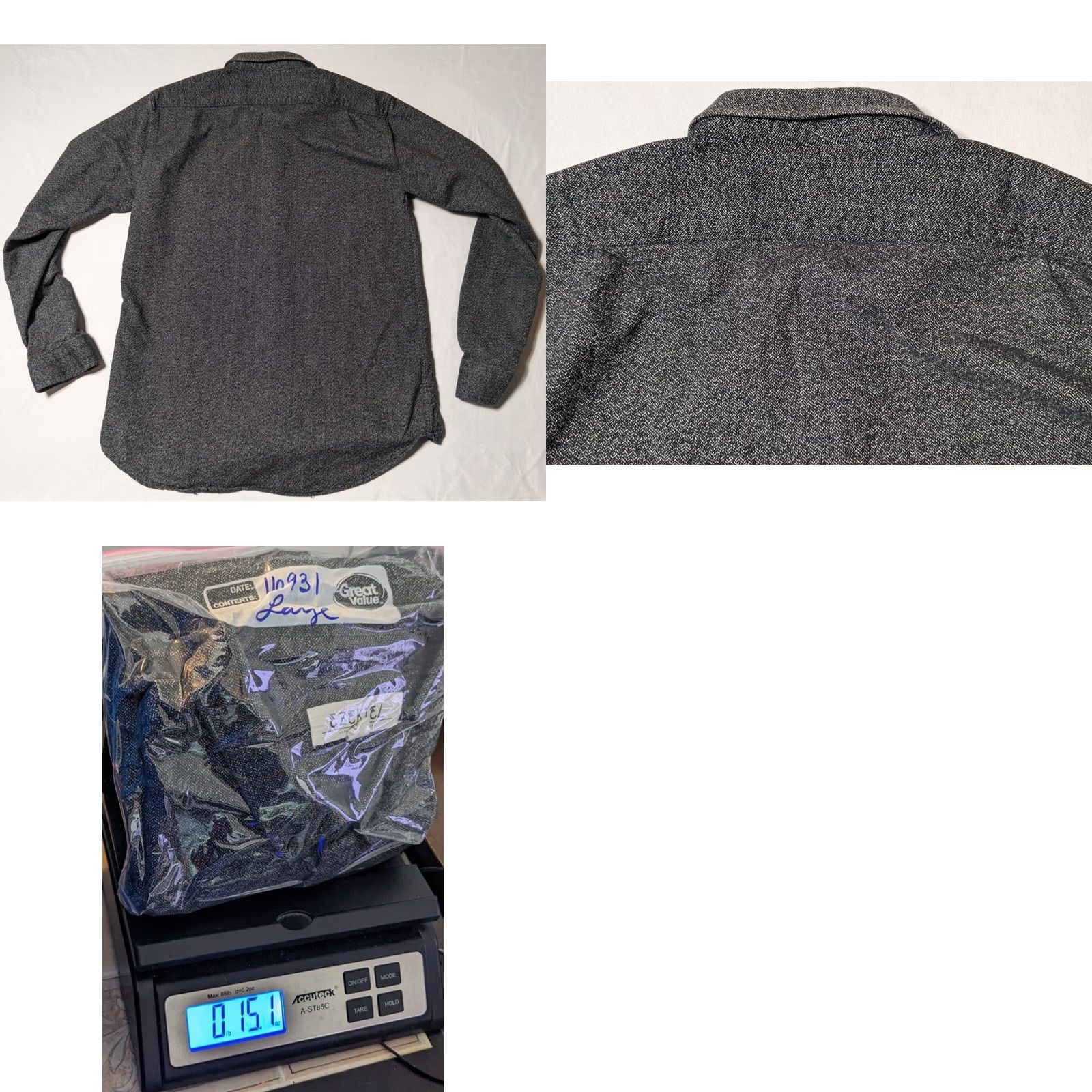 Vintage EZEKIEL Men Large Charcoal Heavy Cotton Long Sleeve Button-Down Shirt Size US L / EU 52-54 / 3 - 10 Thumbnail