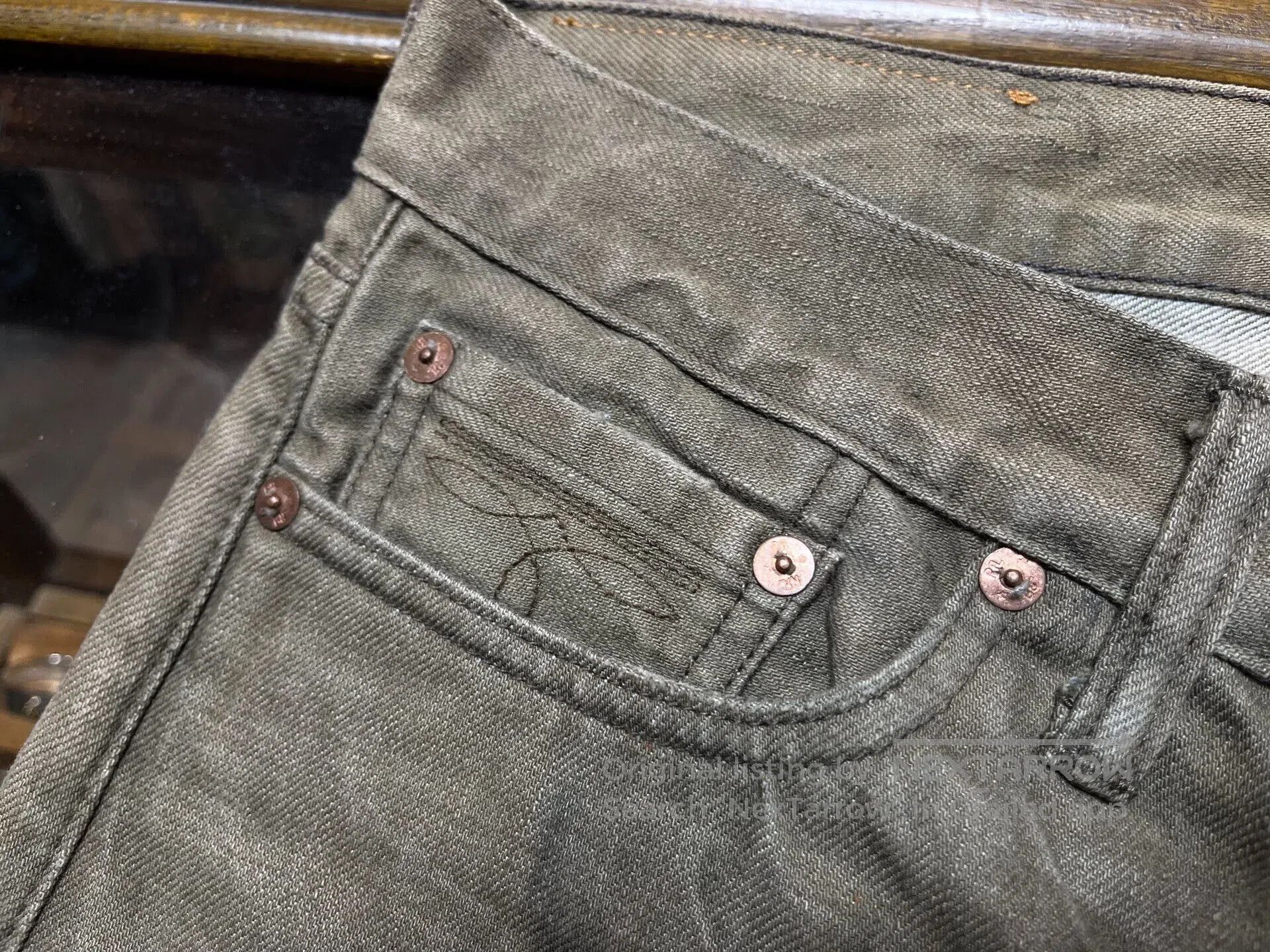 RRL Ralph Lauren Vintage RRL Distressed Denim Jeans. Size US 29 - 4 Thumbnail