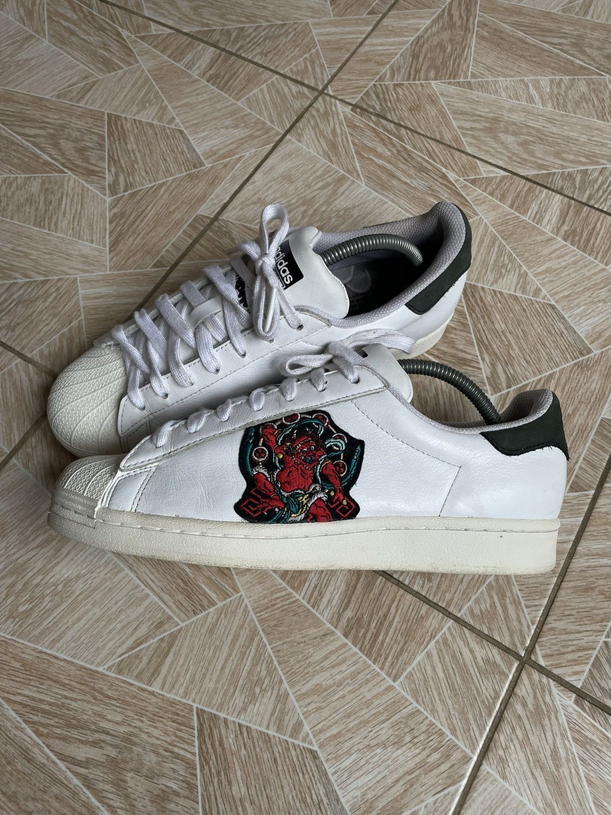 Adidas  Japanese Brand Adidas Superstar Pure Three Tides Tattoo Chinese  Demons | Grailed