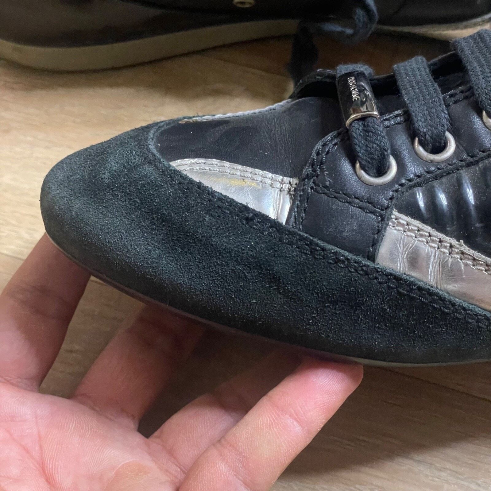 Dior Christian Dior Homme Sneakers Men's Low TOP Black Leather Size US 9 / EU 42 - 15 Thumbnail
