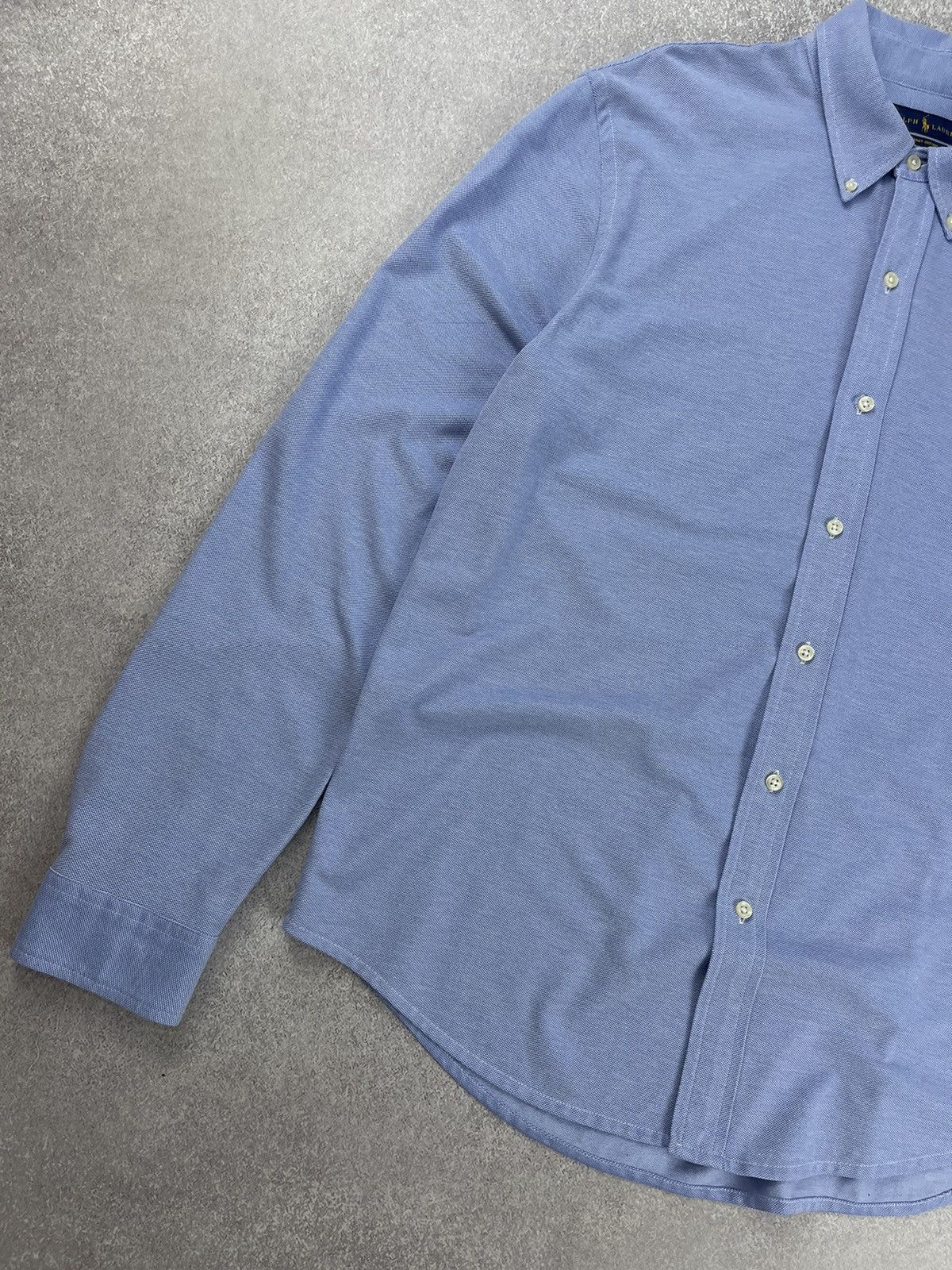 Polo Ralph Lauren Polo Ralph Lauren Knit Oxford Long Sleeve Shirt Size US XL / EU 56 / 4 - 3 Thumbnail