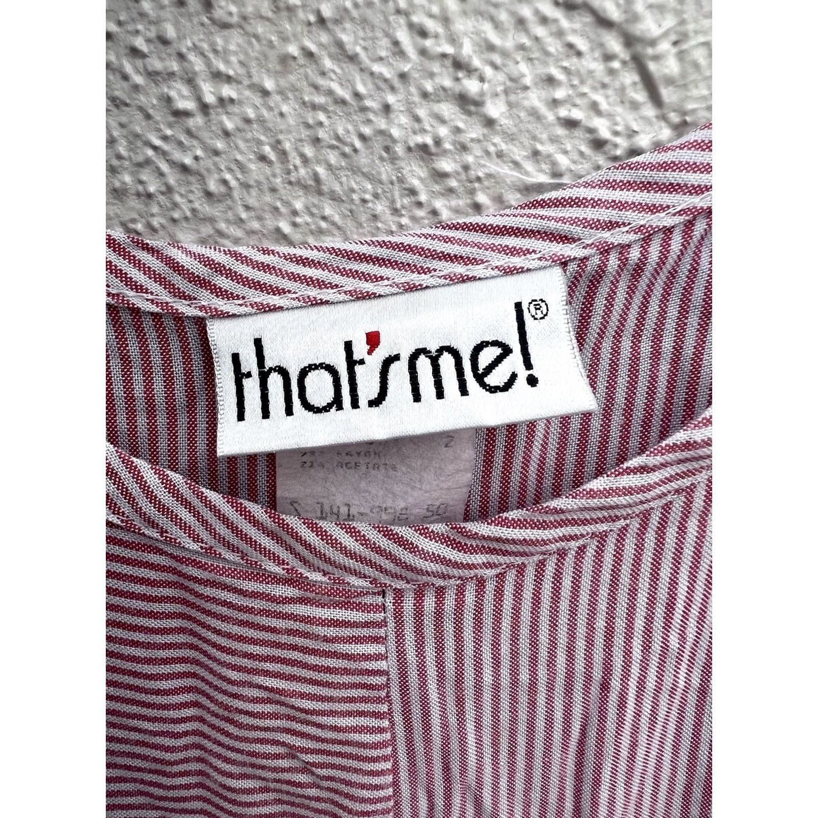 Pinko VINTAGE Womens Thats Me! Tank Top Pink and White Striped Size 5/6 Size S / US 4 / IT 40 - 3 Thumbnail