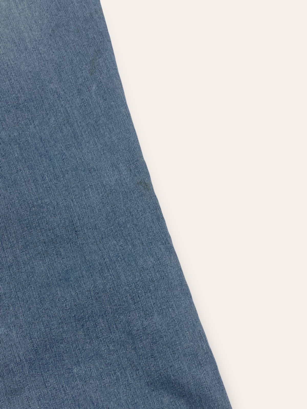 Jean Vintage VERSUS VERSACE Blue Animal Patch Jeans Slim Y2K Size 31" - 19 Thumbnail