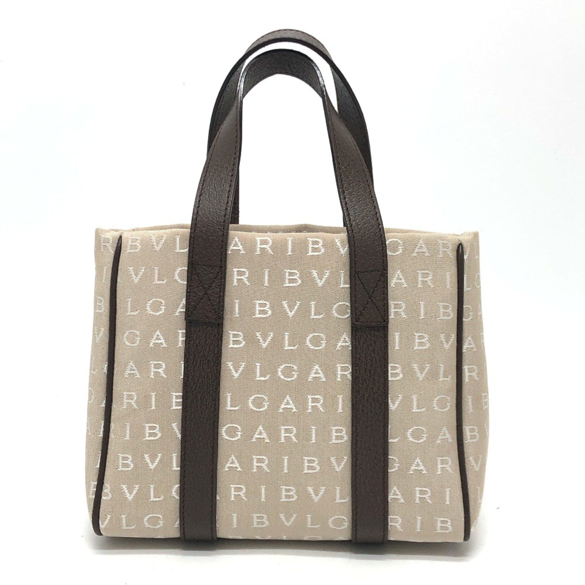 Bvlgari Bvlgari Logo mania Tote Bag Hand Bag Beige Size ONE SIZE - 1 Thumbnail