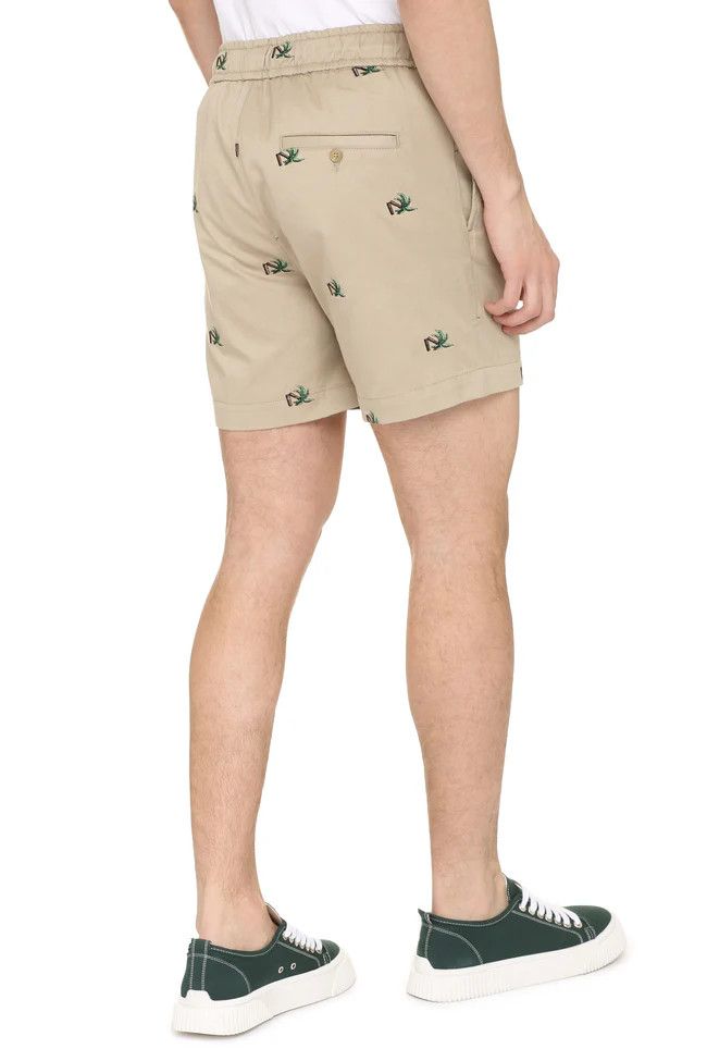 Palm Angels o1y0325 Logo Short in Beige Size US 34 / EU 50 - 5 Thumbnail