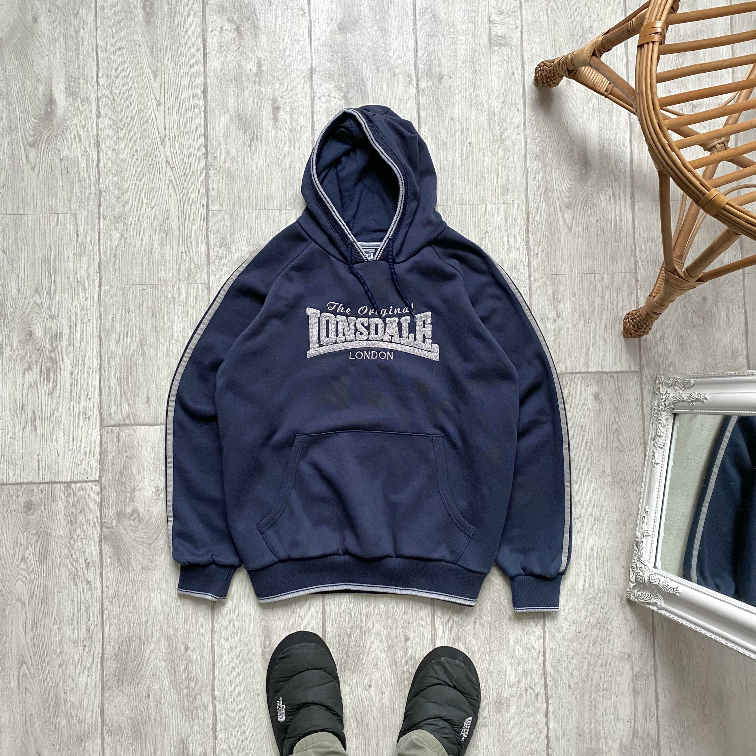 Lonsdale Vintage 00s Lansdale Boxy hoodie Y2K Umbro Tapoun Nike Size US L / EU 52-54 / 3 - 1 Thumbnail