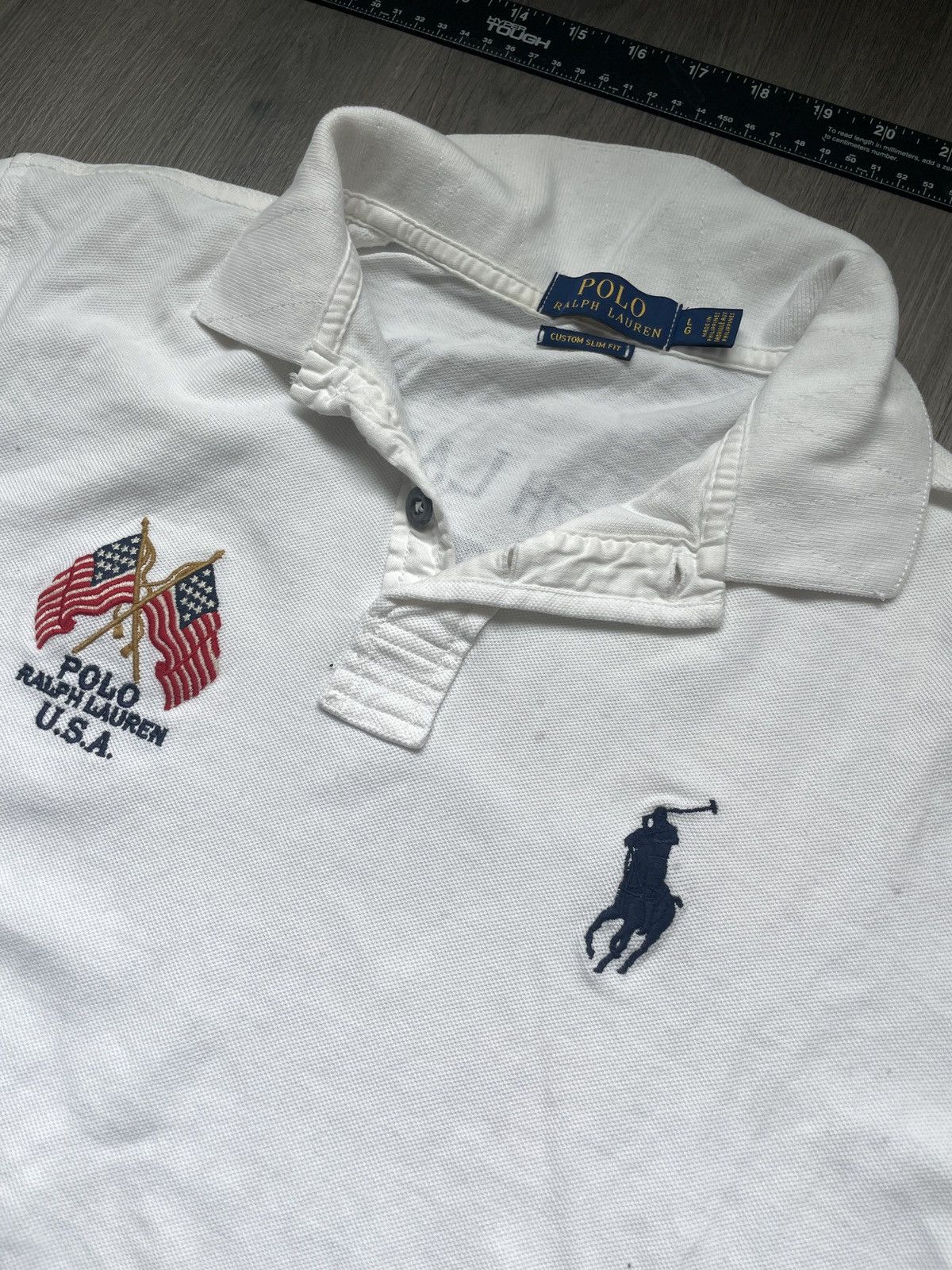 Other Y2K Polo Ralph Lauren “New York” Polo Shirt (Sz.L) Size US L / EU 52-54 / 3 - 4 Thumbnail