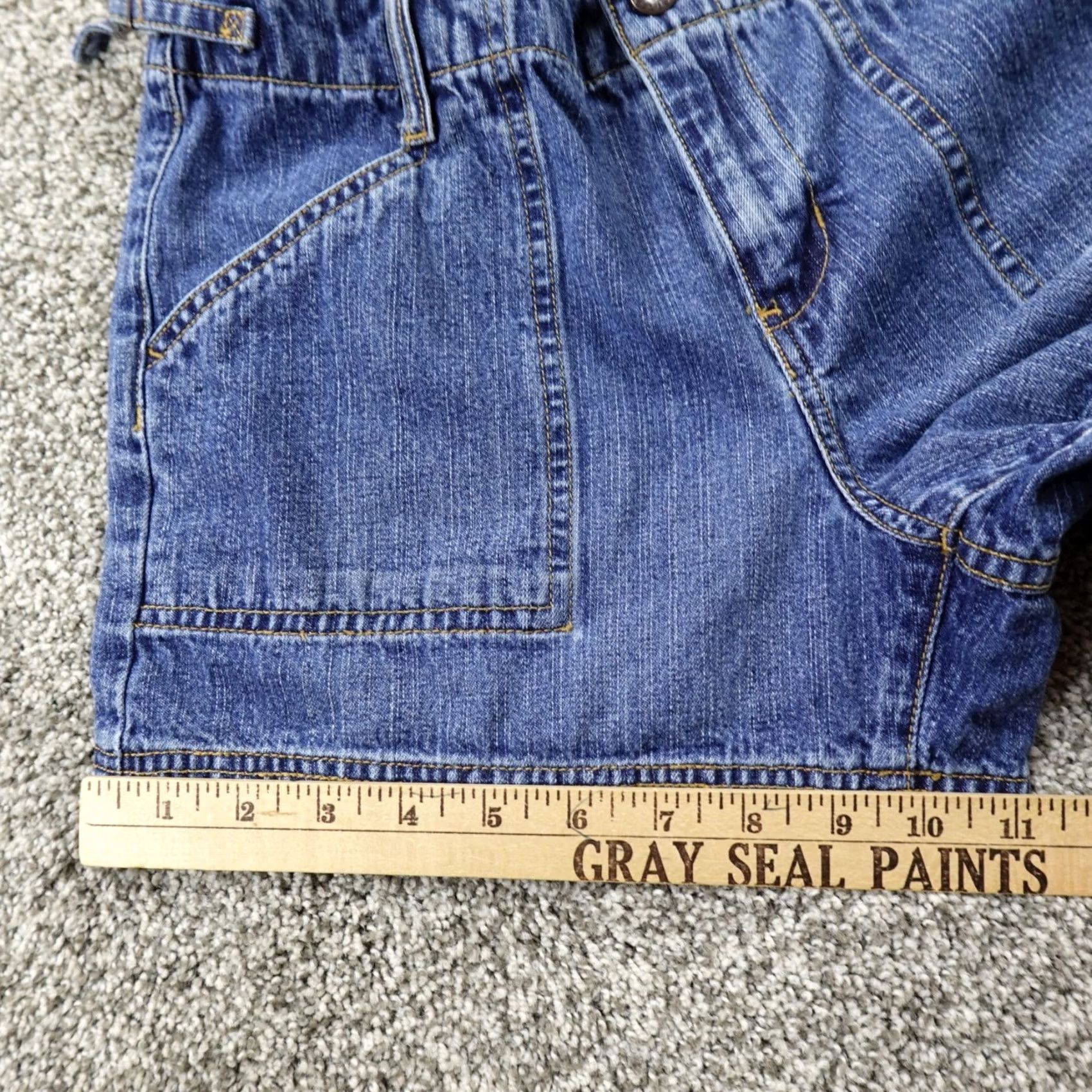 Tommy Hilfiger VINTAGE Tommy Hilfiger Shorts Womens 7 Denim Dark Blue Jorts Mini Micro 00s Y2K Size 28" / US 6 / IT 42 - 2 Thumbnail
