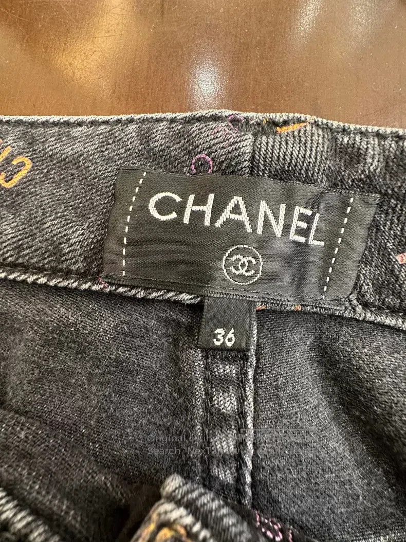 Chanel Chanel Denim graffiti trousers Size 24" / US 00 / IT 34 - 5 Thumbnail