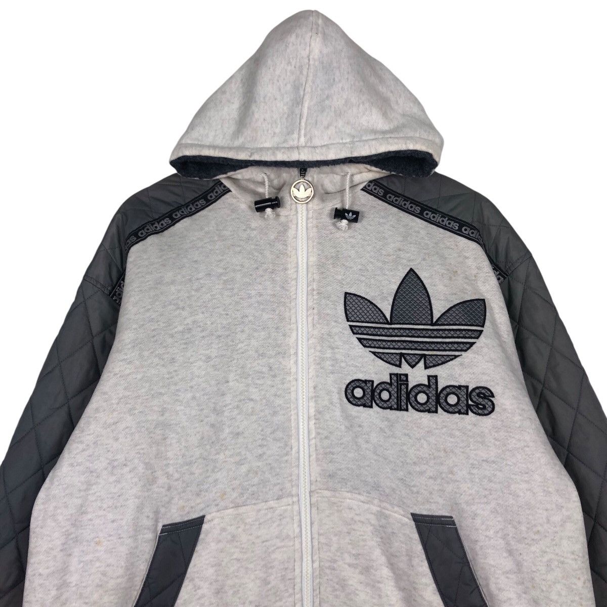 Adidas × Japanese Brand × Vintage Adidas Vintage Jacket Big Logo Rare Design Large #A1 Size US L / EU 52-54 / 3 - 2 Thumbnail