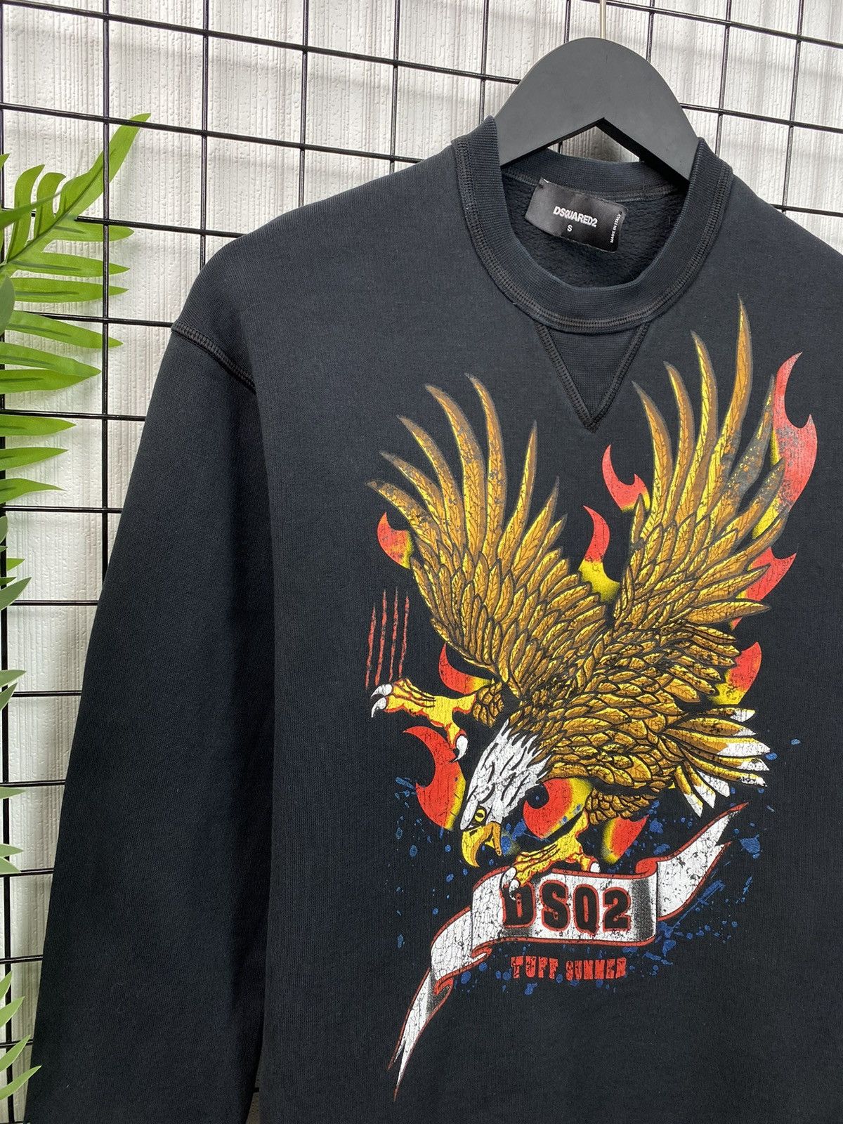 Dsquared2 Dsquared2 Big Logo Eagle Sweatshirt Luxury Men Black S size Size US S / EU 44-46 / 1 - 4 Thumbnail