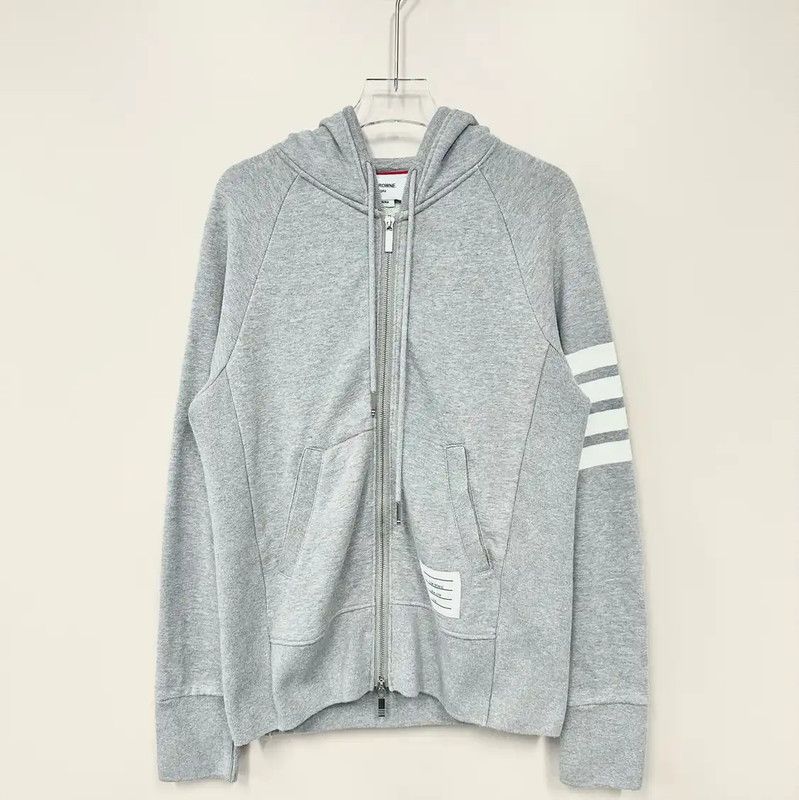 Thom Browne Thom Browne Gray Women's Hoodie 0089 Size XS / US 0-2 / IT 36-38 - 1 Thumbnail