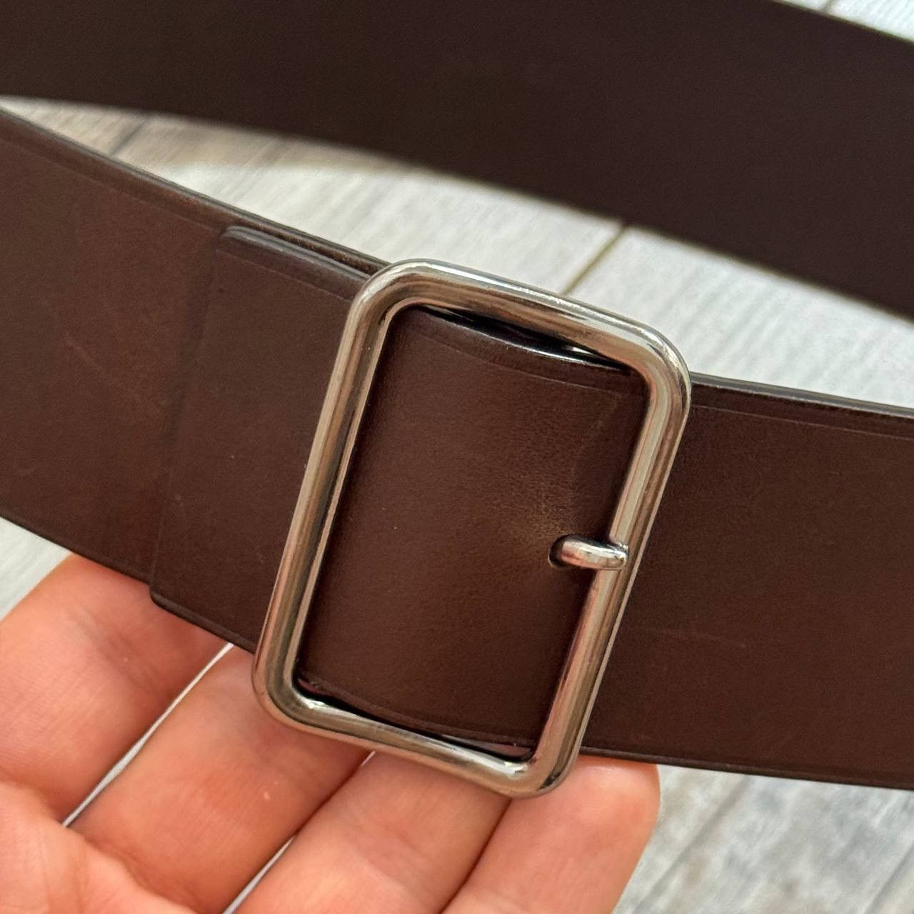 Jil Sander JIL SANDER BROWN LEATHER BELT Size ONE SIZE - 7 Thumbnail