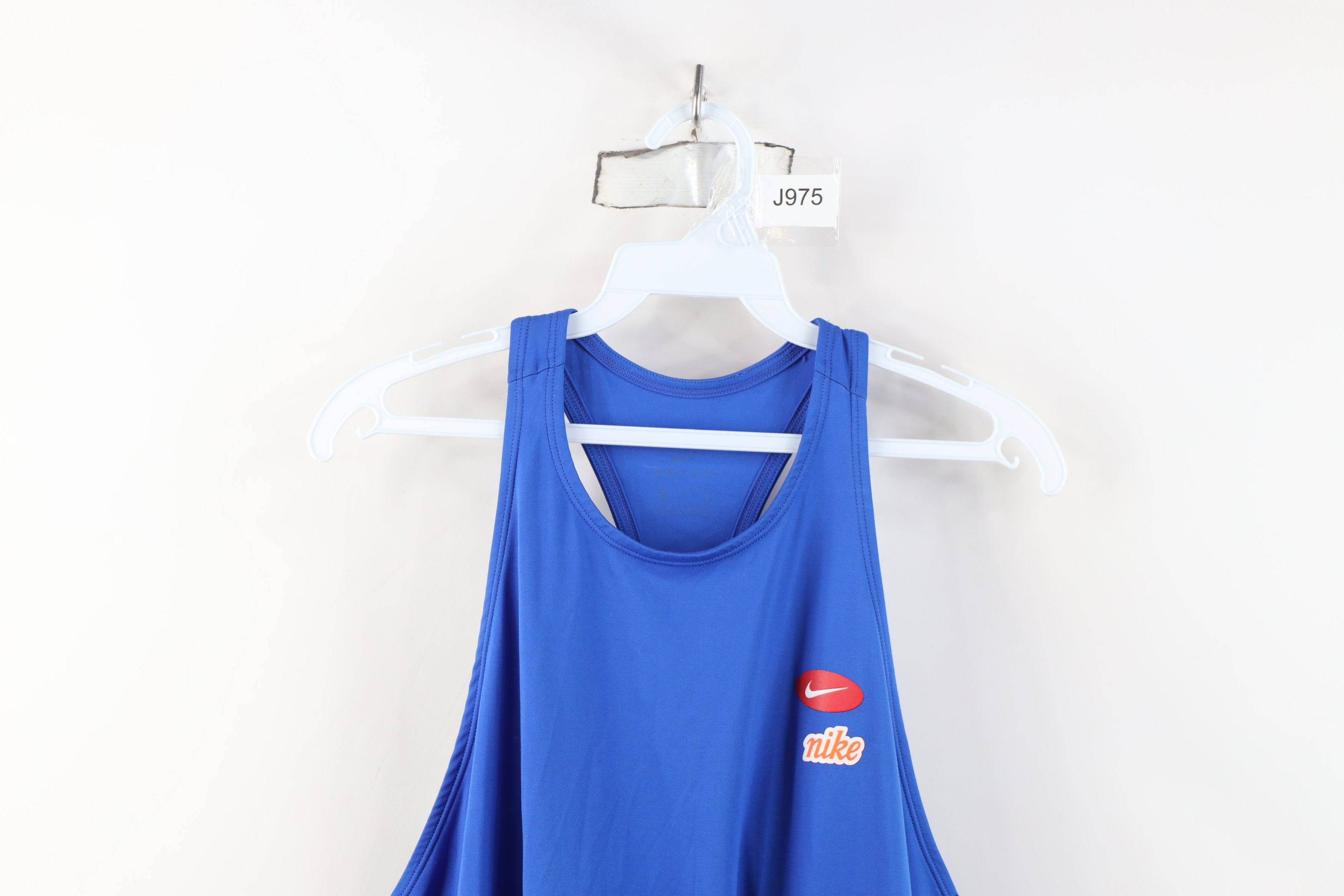 Nike Vintage Y2K Nike Mini Swoosh Knit Tank Top T-Shirt Blue Size XXL / US 16-18 / IT 52-54 - 2 Thumbnail