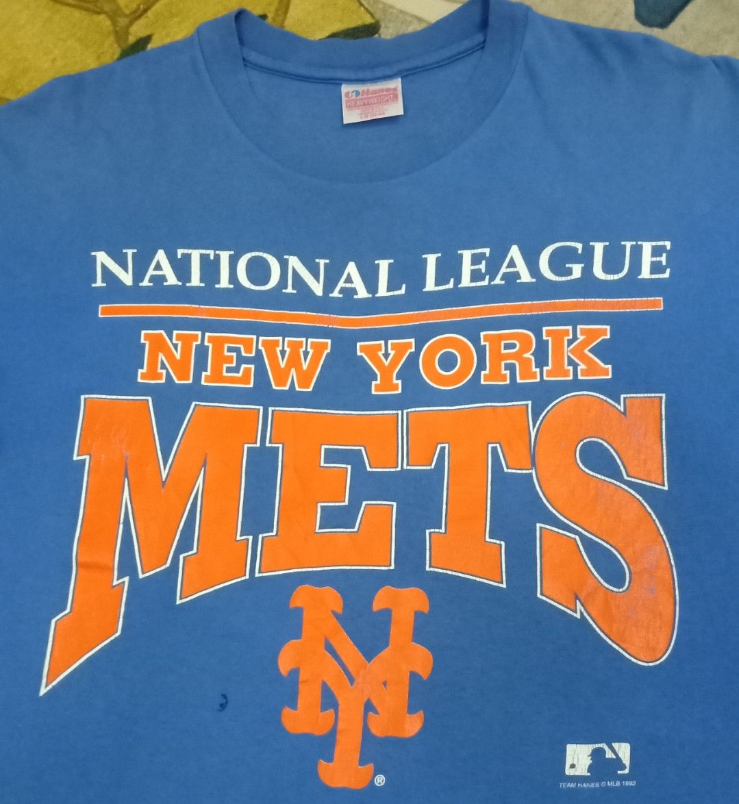 MLB × Vintage Vintage 90s MLB New York Mets T-shirt Size US L / EU 52-54 / 3 - 5 Thumbnail