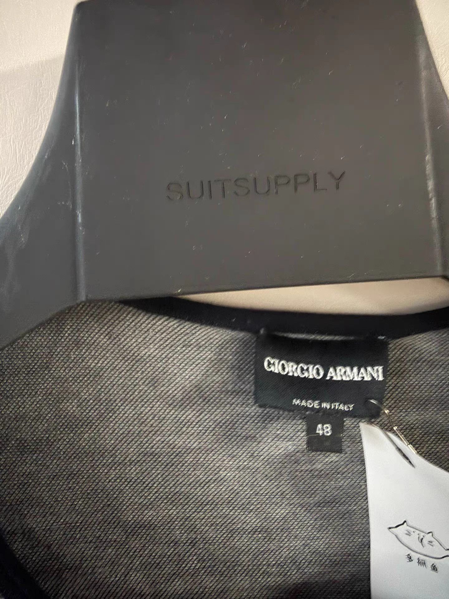 Giorgio Armani GIORGIO ARMANI Men's Crew Neck Silk Short Sleeve T-Shirt K18 Size US M / EU 48-50 / 2 - 2 Thumbnail