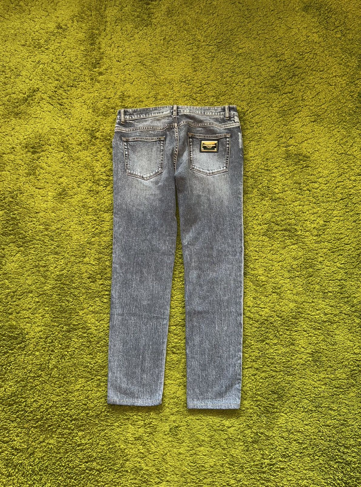 Designer × Dolce & Gabbana Dolce & Gabbana D&G graphite grey patch logo jeans denim Size US 32 / EU 48 - 1 Thumbnail