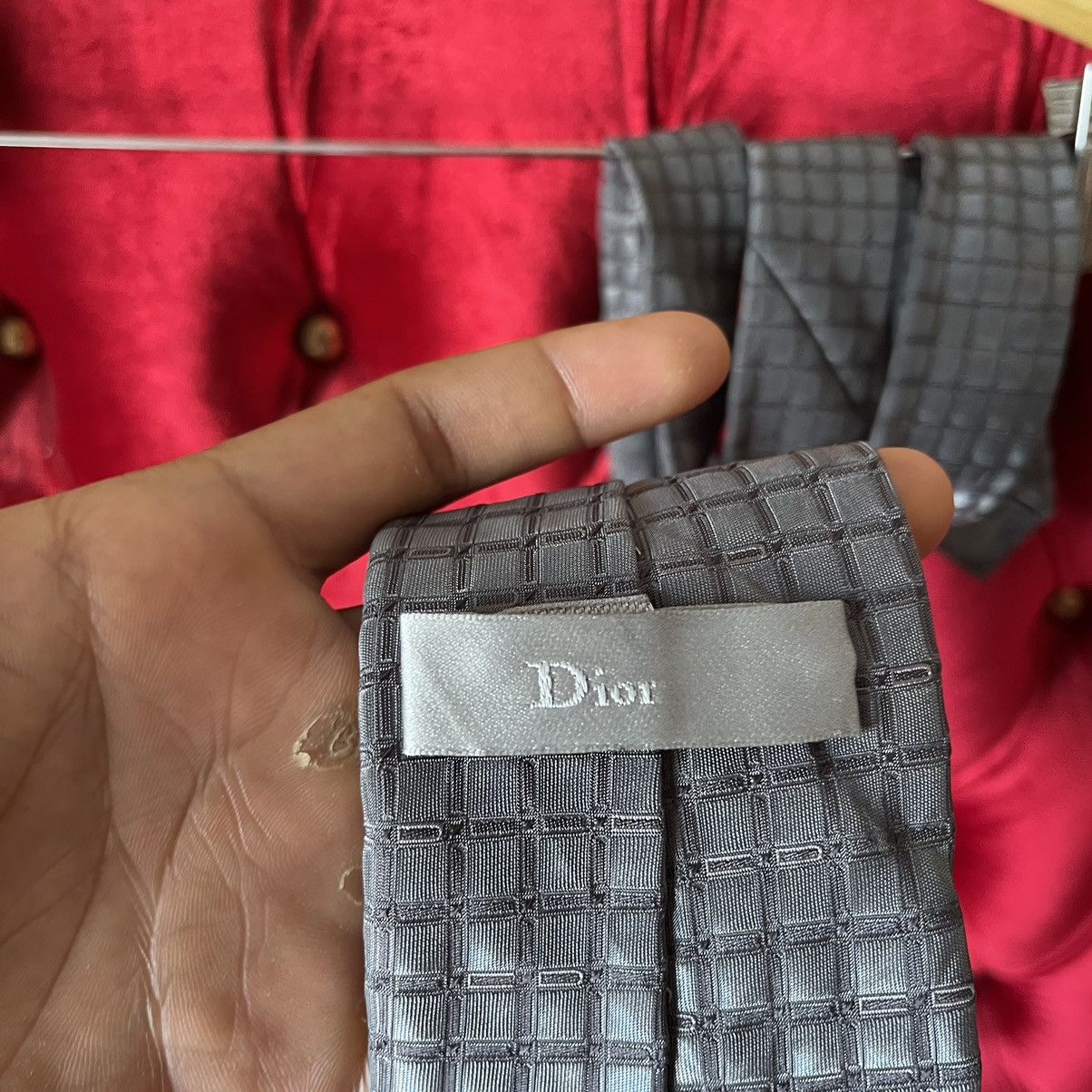 Christian Dior Monsieur × Dior Dior 3D Geometric Squade Silk Tie Size ONE SIZE - 5 Thumbnail