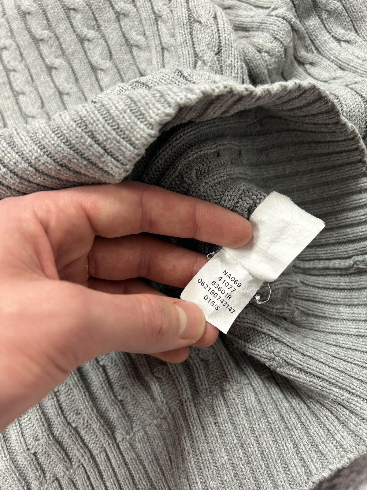 Chaps Ralph Lauren 💥Vintage Ralph Lauren Chaps Knitted Grey Sweater 00s Og💥 Size US S / EU 44-46 / 1 - 8 Thumbnail