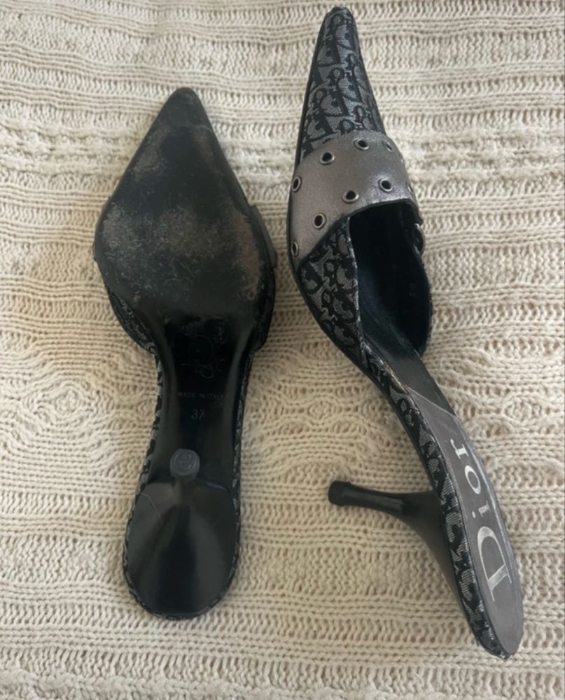 Dior Dior Monogram Vintage Y2K Galliano Heels Size US 7 / IT 37 - 6 Thumbnail