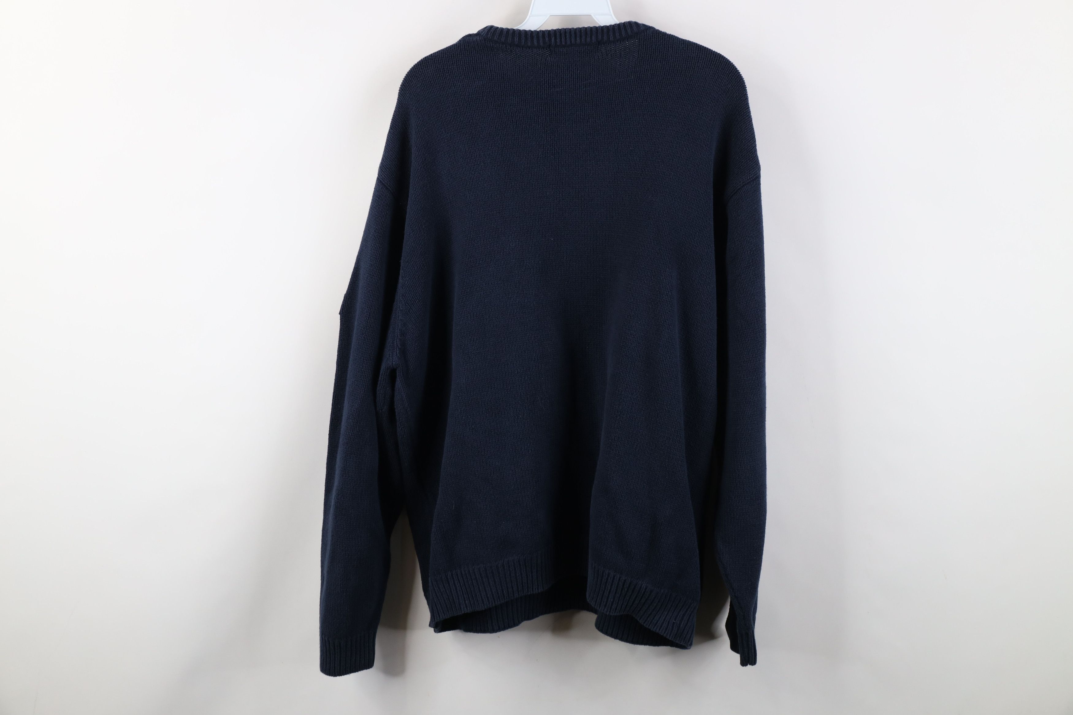 Vintage Vintage 90s Streetwear Heavyweight Knit USA Flag Sweater Size US L / EU 52-54 / 3 - 11 Thumbnail
