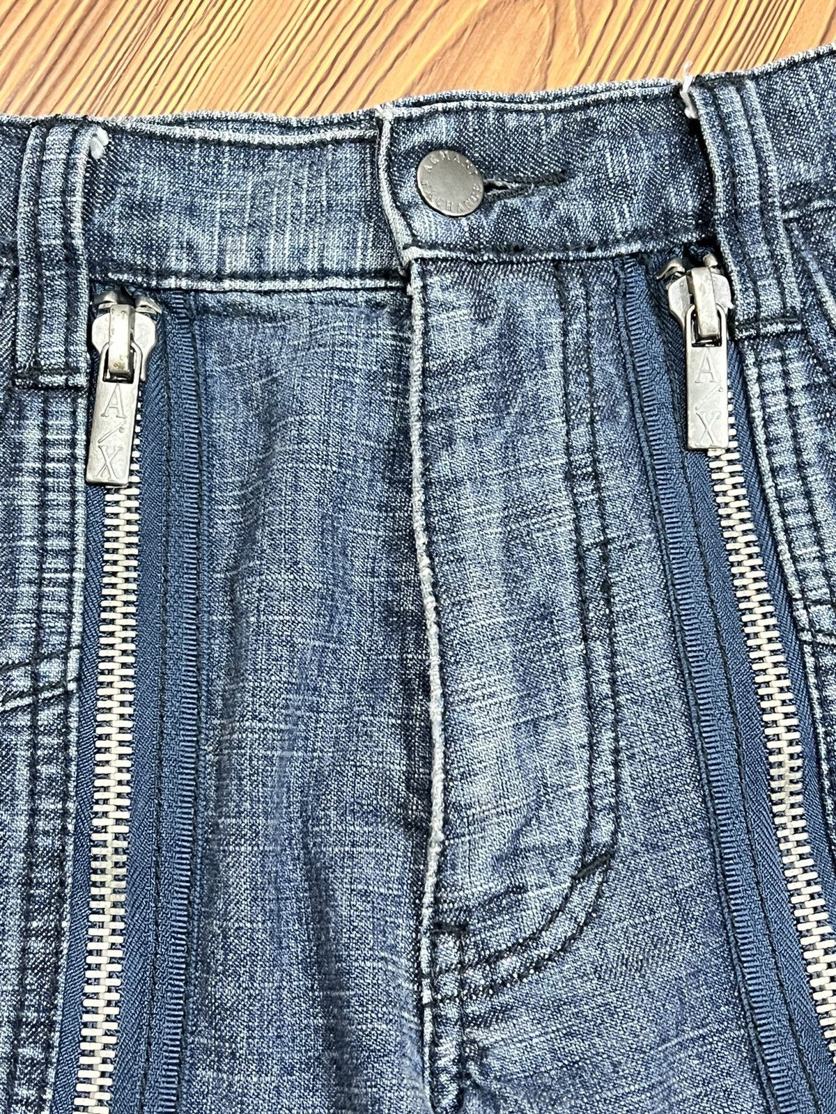 Armani Exchange vintage Armani Exchange Zip-up Jeans Size US 31 - 4 Thumbnail
