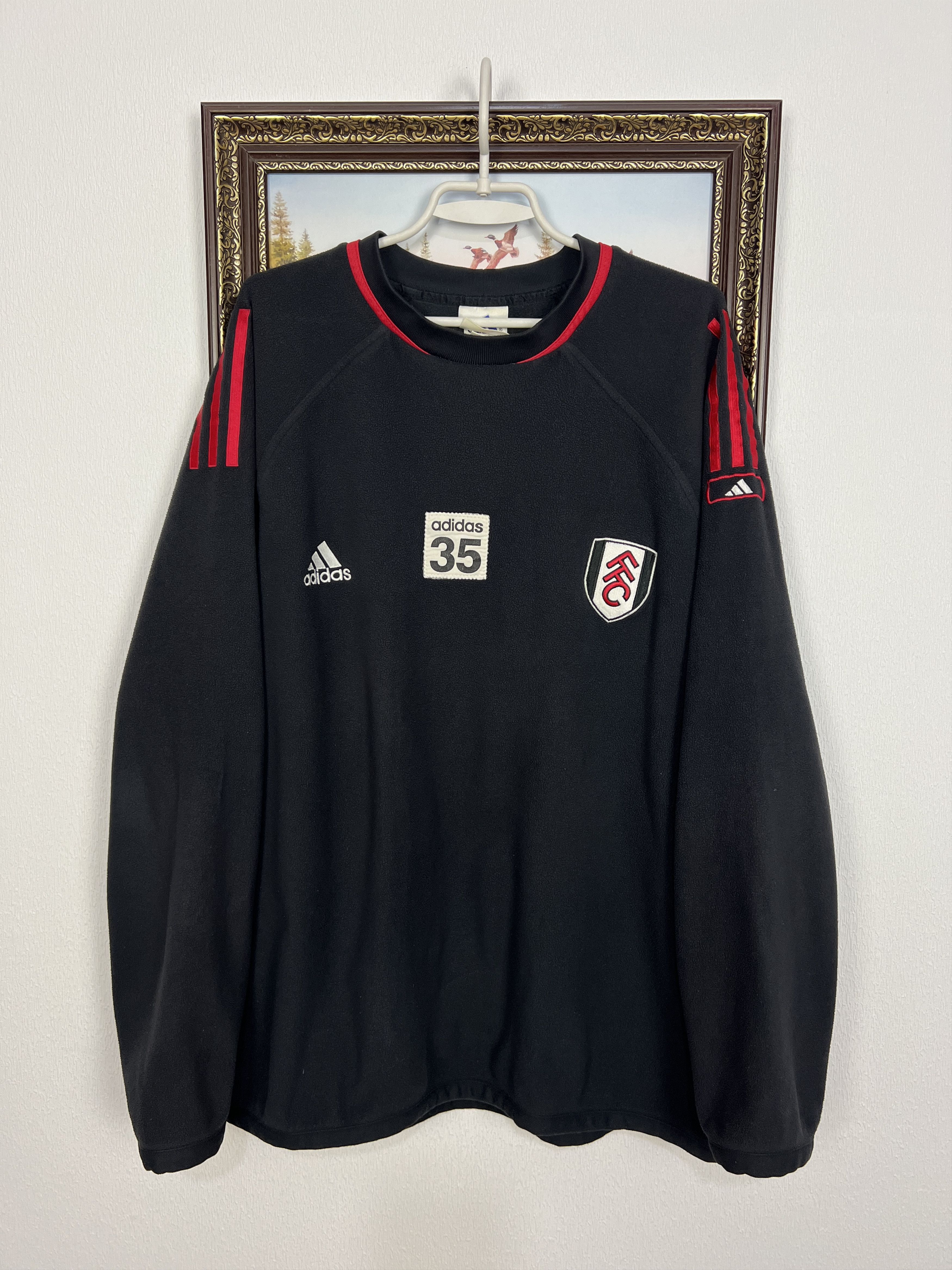 Adidas Fulham Football Player Issue Fleece Sweatshirt Jacket Size US XL / EU 56 / 4 - 1 Thumbnail