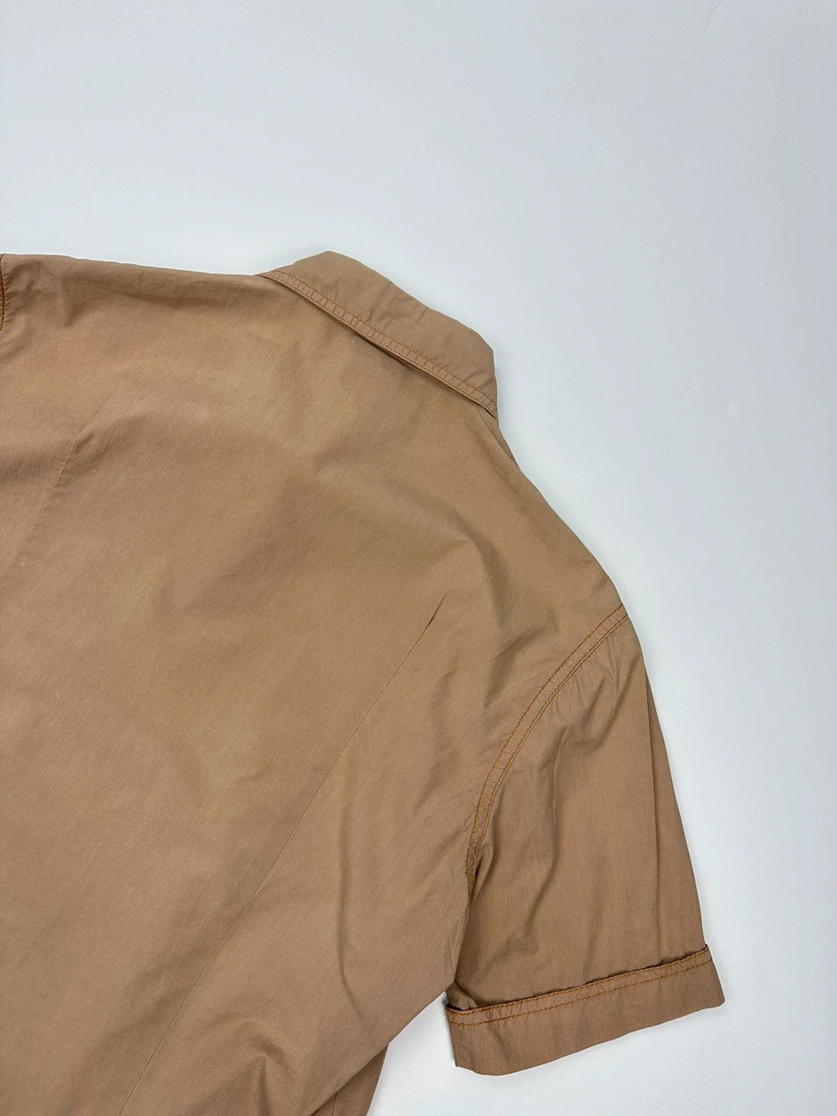 Dolce & Gabbana Dolce & Gabbana 00’s Beige Brown Front Pocket Shirt Size US M / EU 48-50 / 2 - 5 Thumbnail