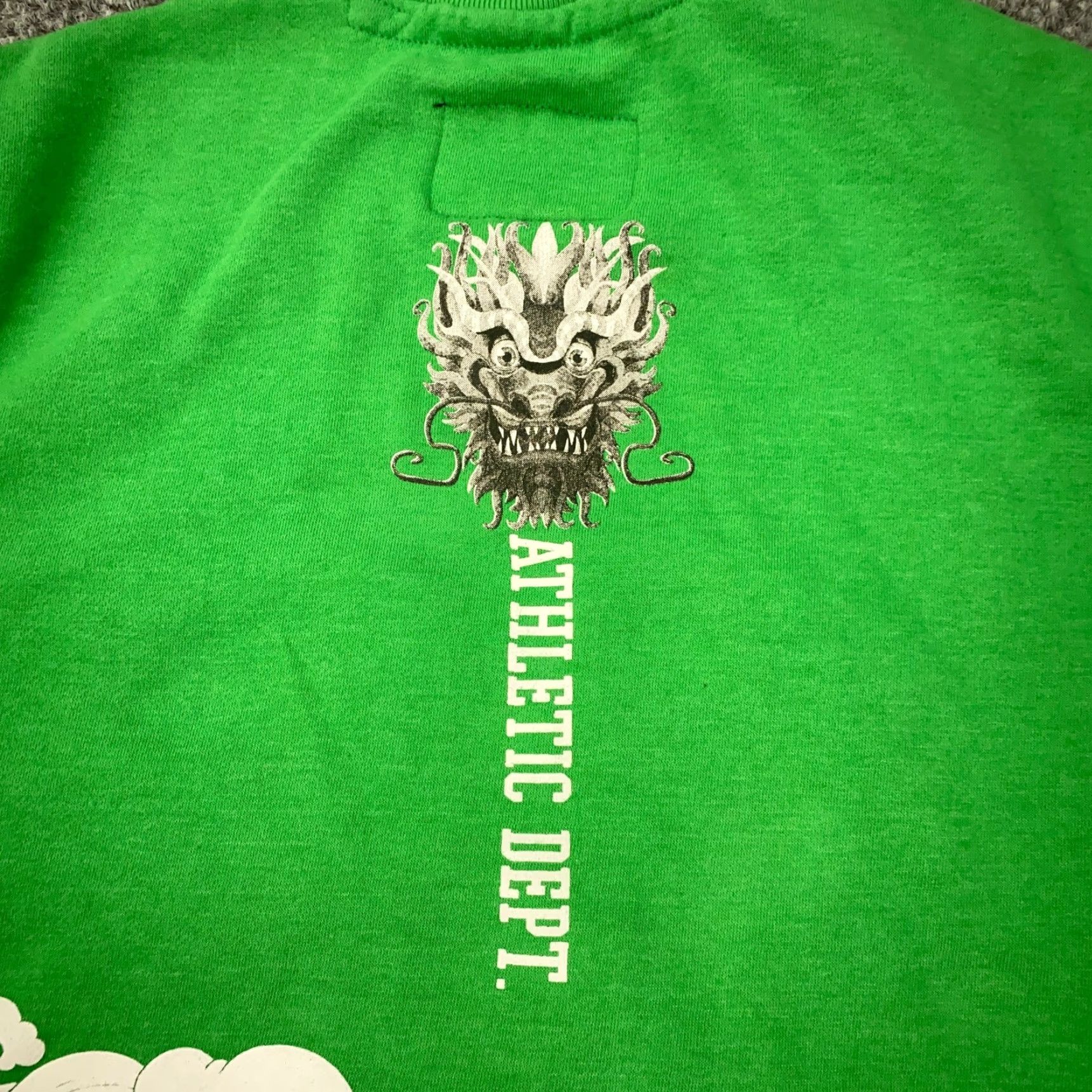 Vintage Blind Rooster Sweatshirt Mens Small Green Dragon Good Vibes Size US S / EU 44-46 / 1 - 7 Thumbnail