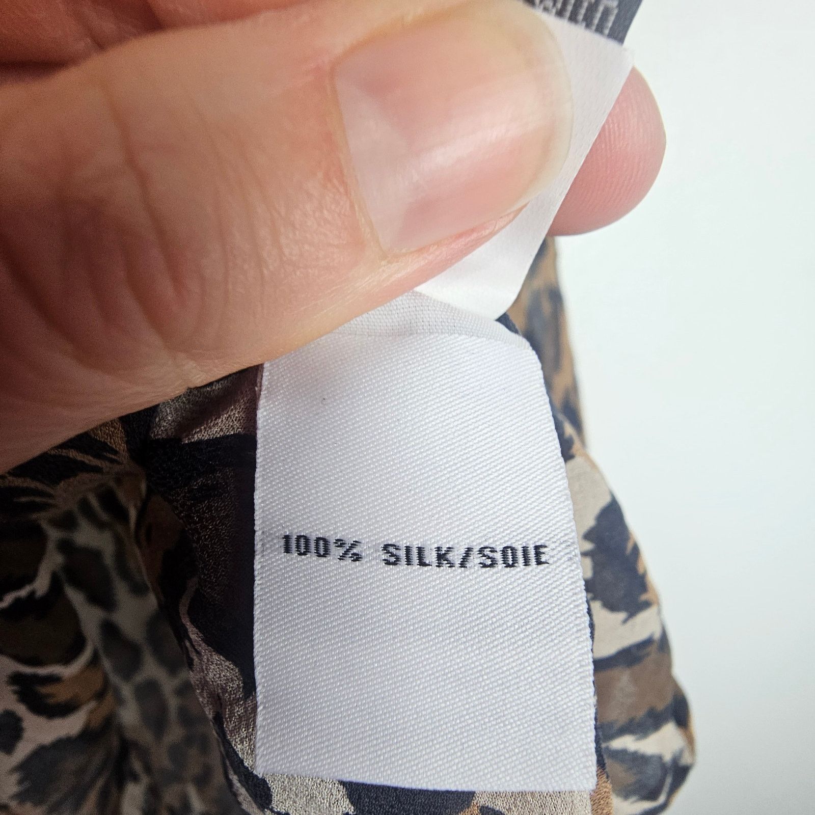 Diane von Furstenberg DIane Von Furstenberg DVF Women Silk Sheer Leopard Print Top Size XS / US 0-2 / IT 36-38 - 7 Thumbnail