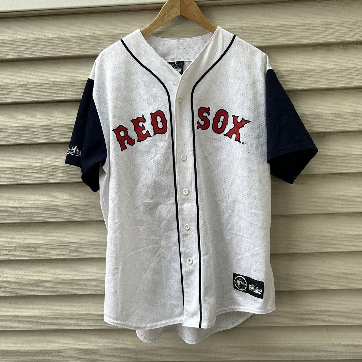 image of Majestic x Mlb 90's Y2K Nomar Garciaaparra Jersey in White, Men's (Size XL)