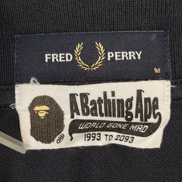 Bape × Fred Perry BAPE × FRED PERRY Polo Shirt blue camo a bathing ape Size US M / EU 48-50 / 2 - 6 Thumbnail