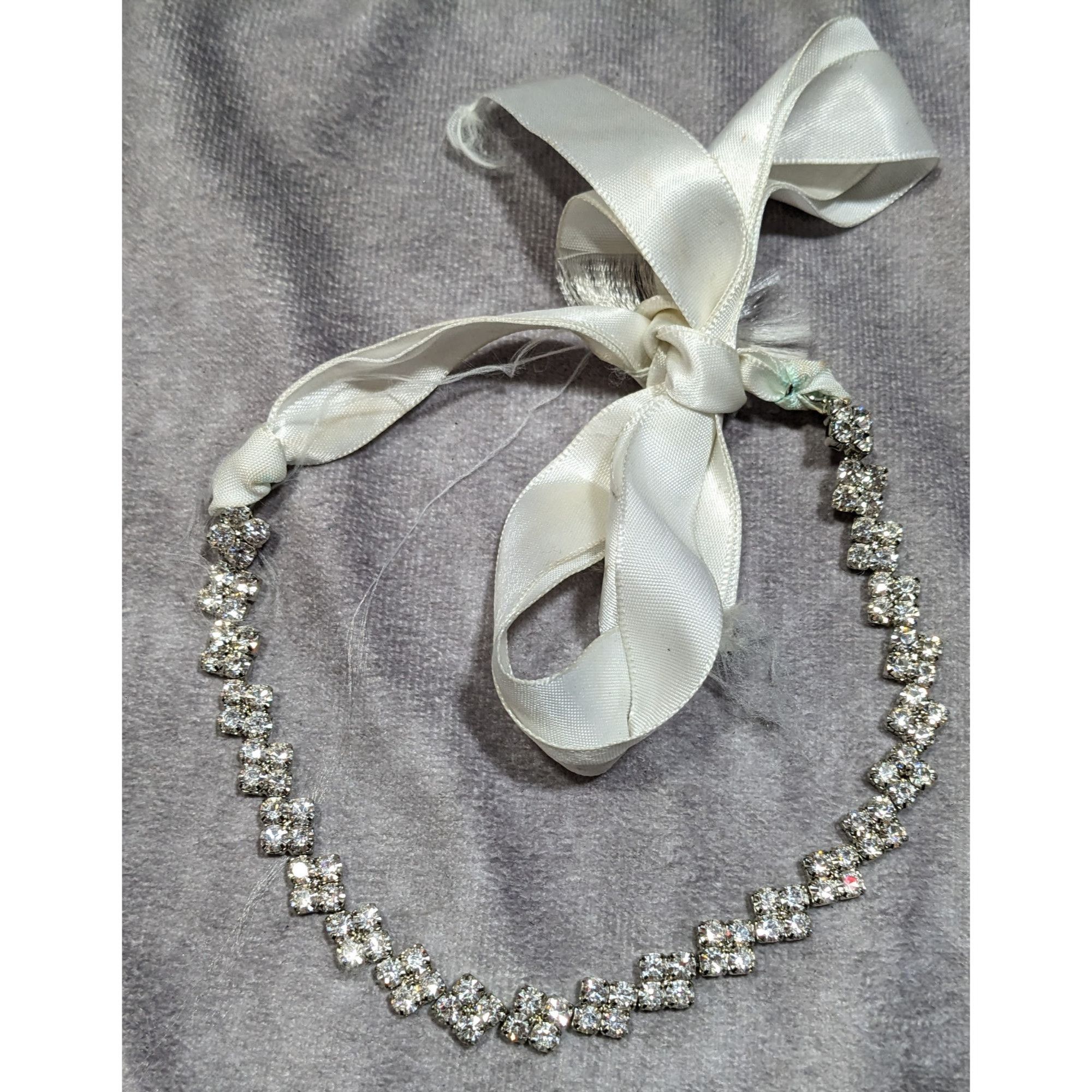 Other Retro Glam Sparkly Rhinestone Tie On Necklace Size ONE SIZE - 5 Thumbnail