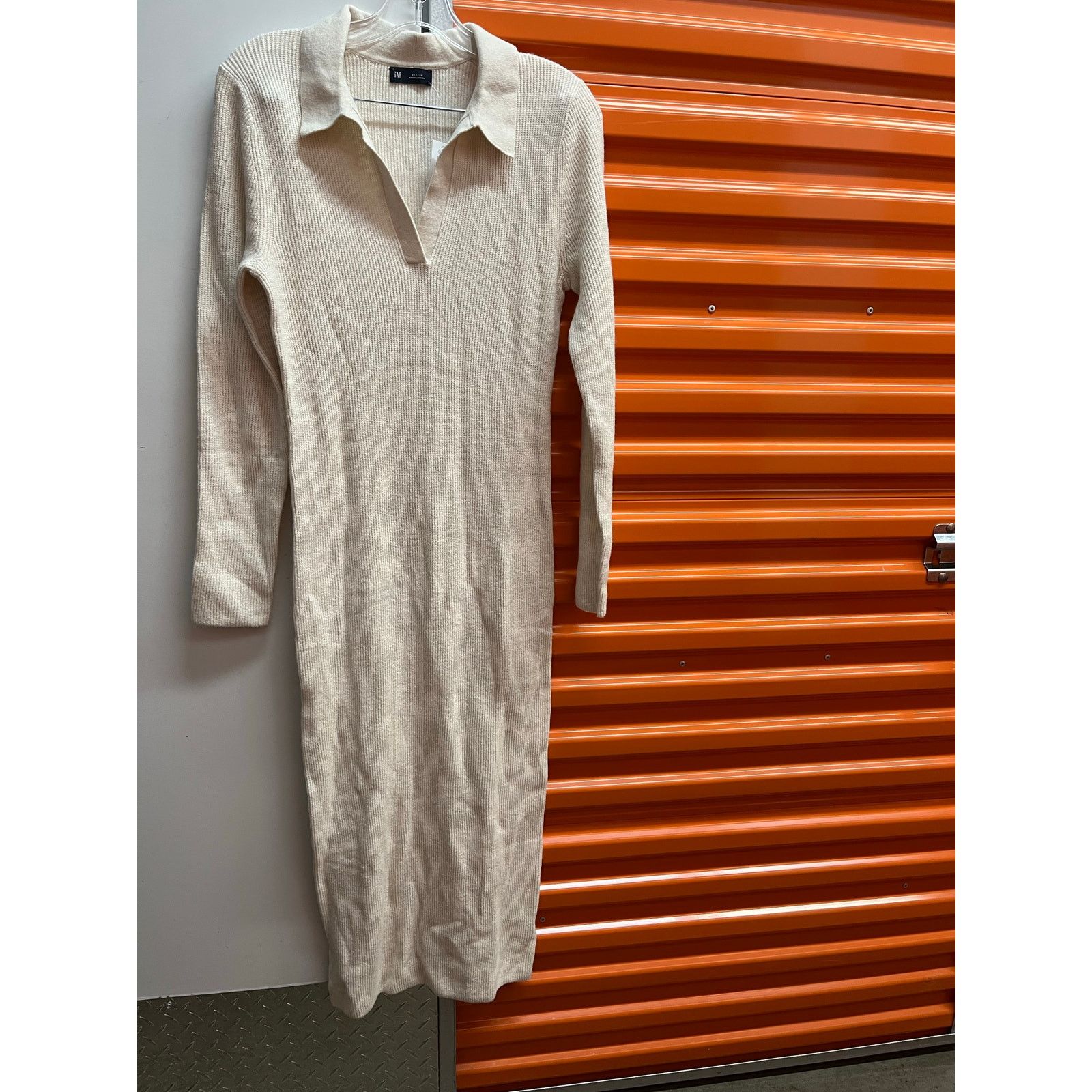 Gap Gap women - CashSoft Rib Johnny Collar Midi Dress / M / NWT Size M / US 6-8 / IT 42-44 - 2 Thumbnail
