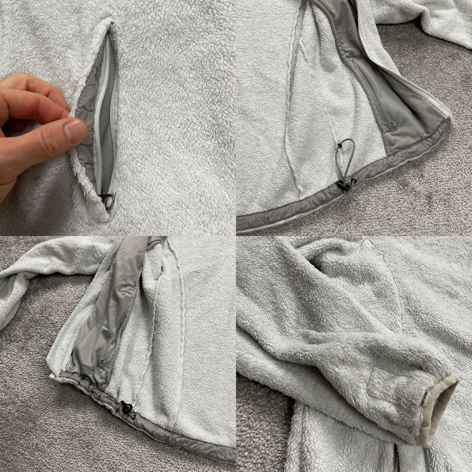 The North Face The North Face Osito Fleece Jacket Women XS Gray Full Zip Pockets Outdoor Hiking Size XS / US 0-2 / IT 36-38 - 8 Thumbnail