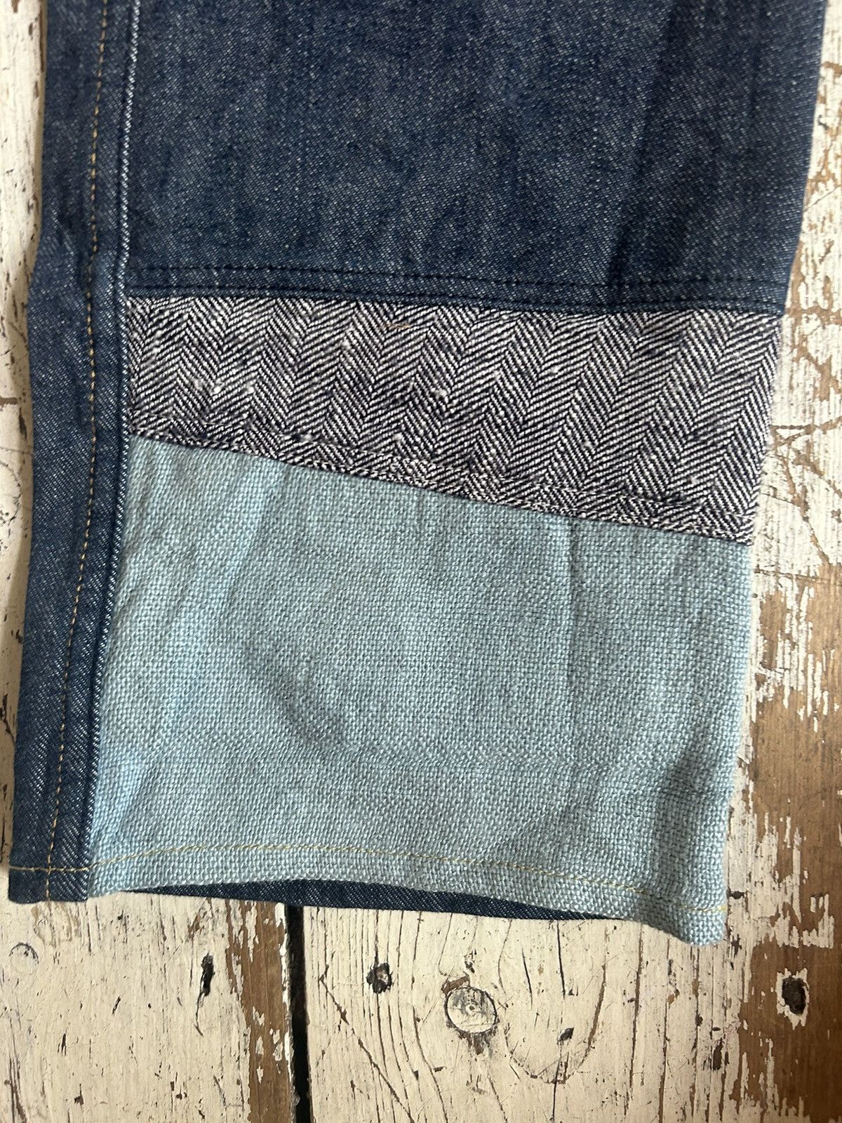 Junya Watanabe Junya Watanabe patchwork indigo denim jeans Size US 30 / EU 46 - 3 Thumbnail