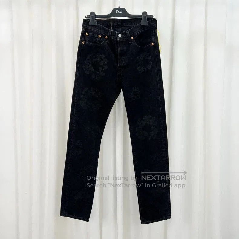 Levi's Levi's Denim Tears Collaborative Cotton Flower Print Jeans. Size US 30 / EU 46 - 1 Thumbnail