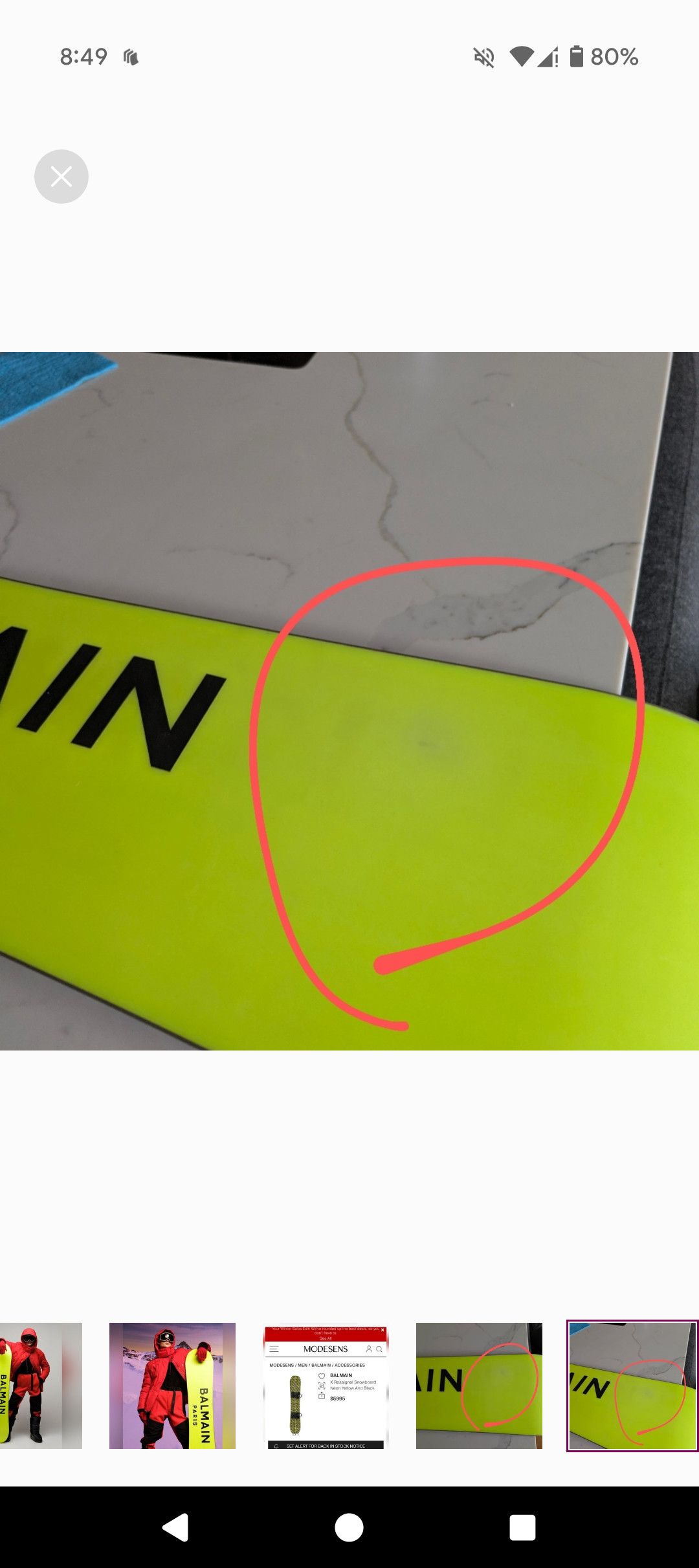 Balmain Balmain x Rossignol Snowboard $5995 RRP Size ONE SIZE - 8 Thumbnail