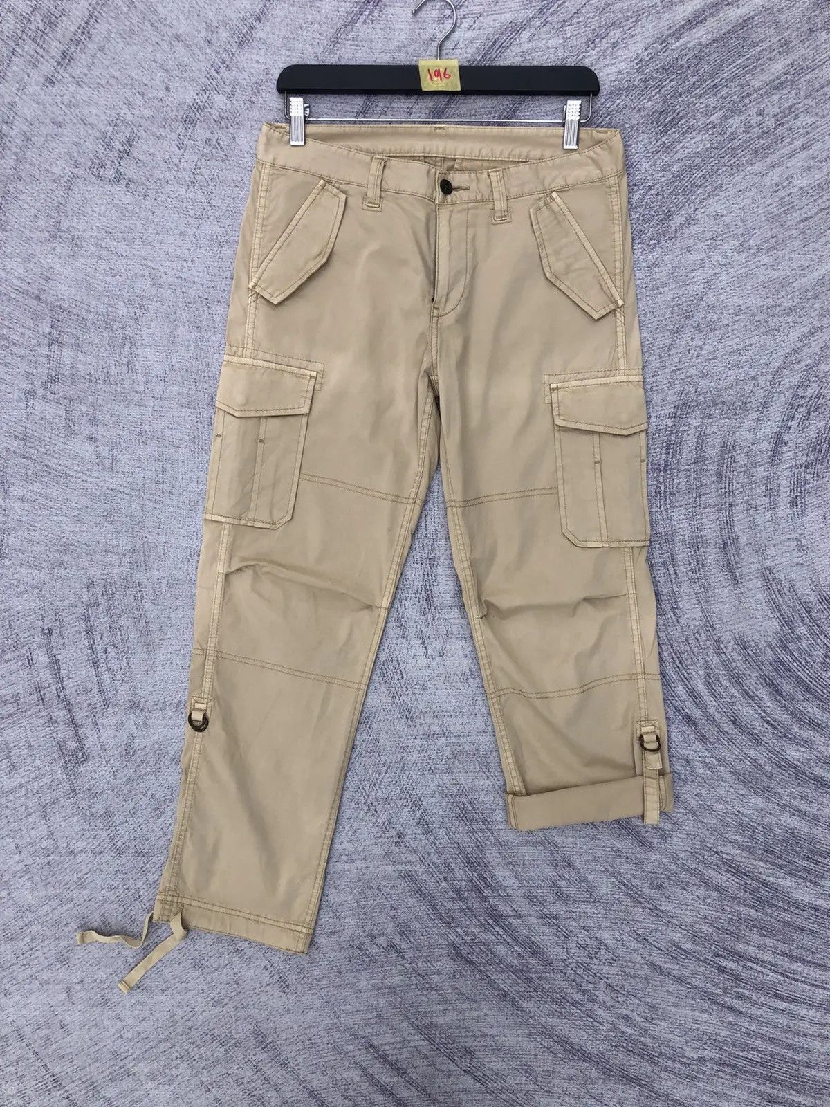 Designer × Japanese Brand Vintge Cargo Multipocket Tactical x Croppes Pant W32 x L37.5 Size US 32 / EU 48 - 2 Thumbnail