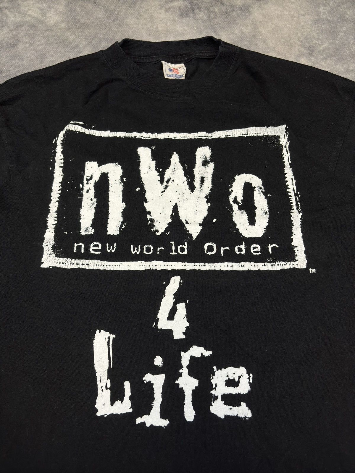 Vintage Vintage 90s NWO New World Order WWE WWF T SHIRT Graphic USA Size US XL / EU 56 / 4 - 2 Thumbnail