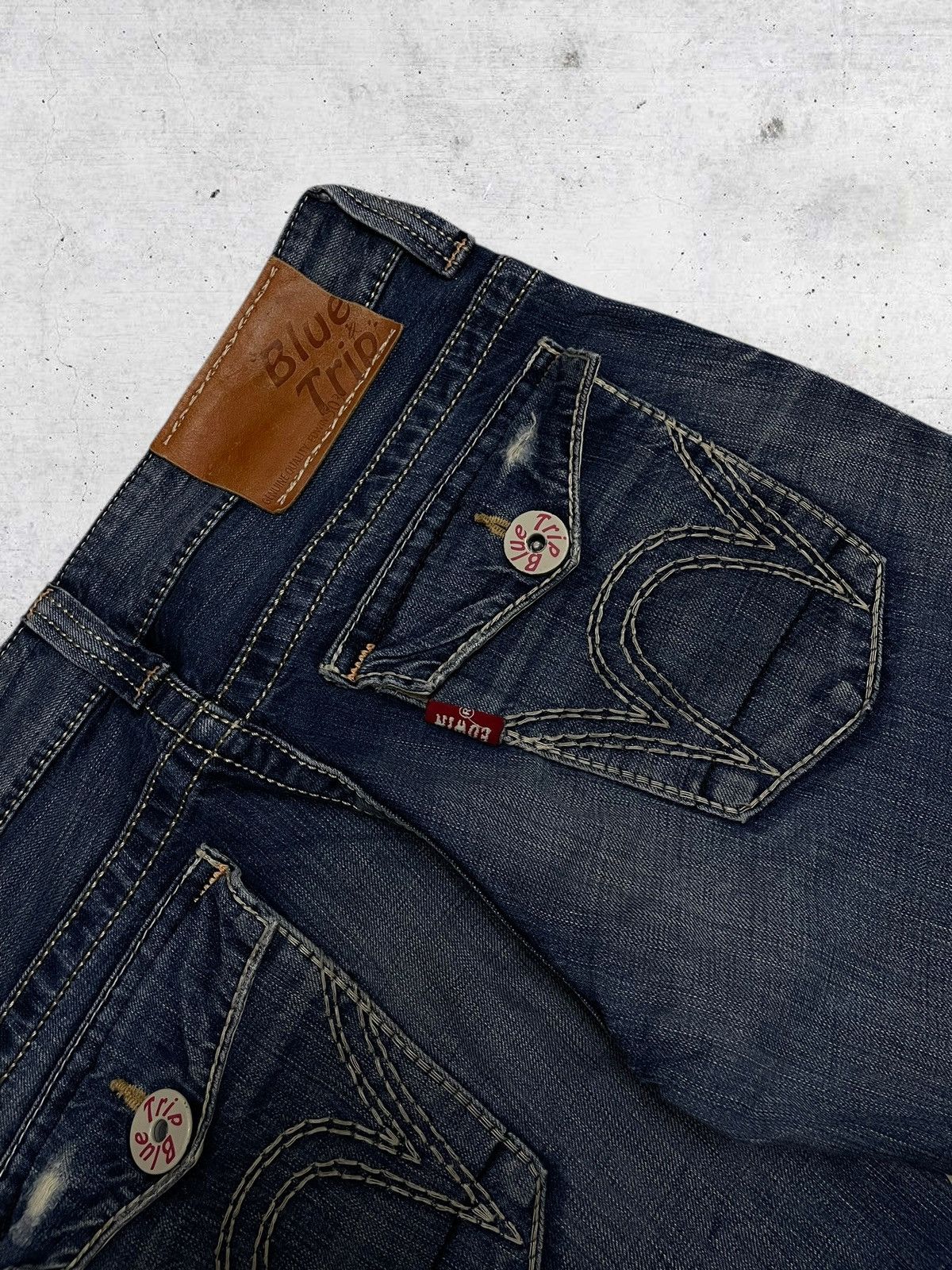 Edwin VINTAGE EDWIN BLUE TRIP JAPAN DESIGNER FAMOUS STYLISH DENIM Size US 32 / EU 48 - 16 Thumbnail
