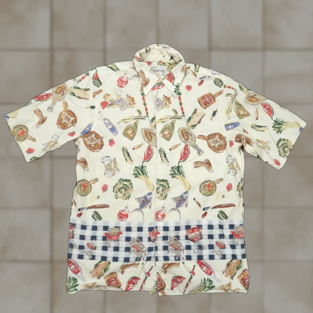 Reyn Spooner Reyn Spooner Shirt Mens Medium Beige Geometric Hawaiian Camp Short Sleeve Size US M / EU 48-50 / 2 - 1 Thumbnail