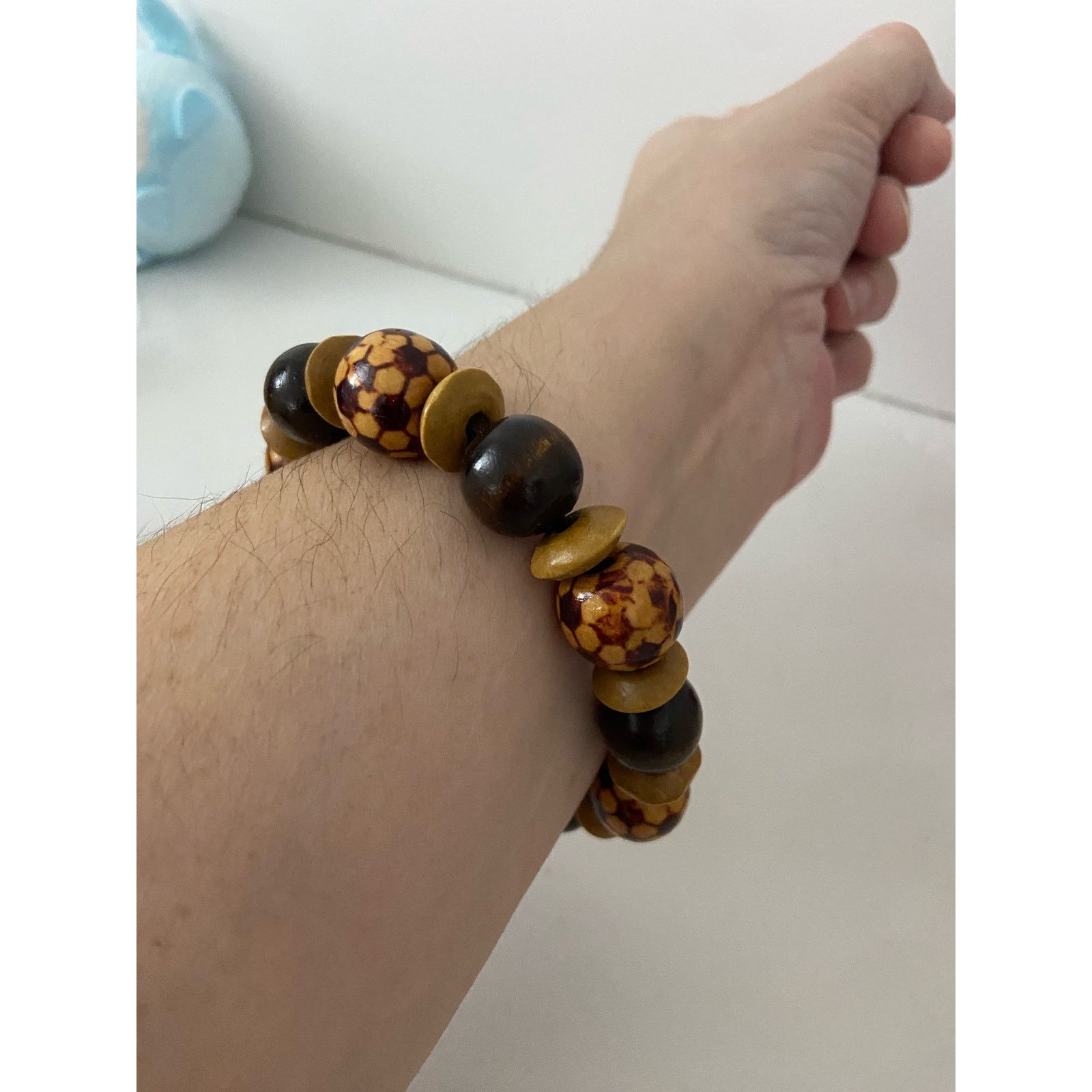 Vintage Vintage wooden bead bracelet Size ONE SIZE - 2 Thumbnail