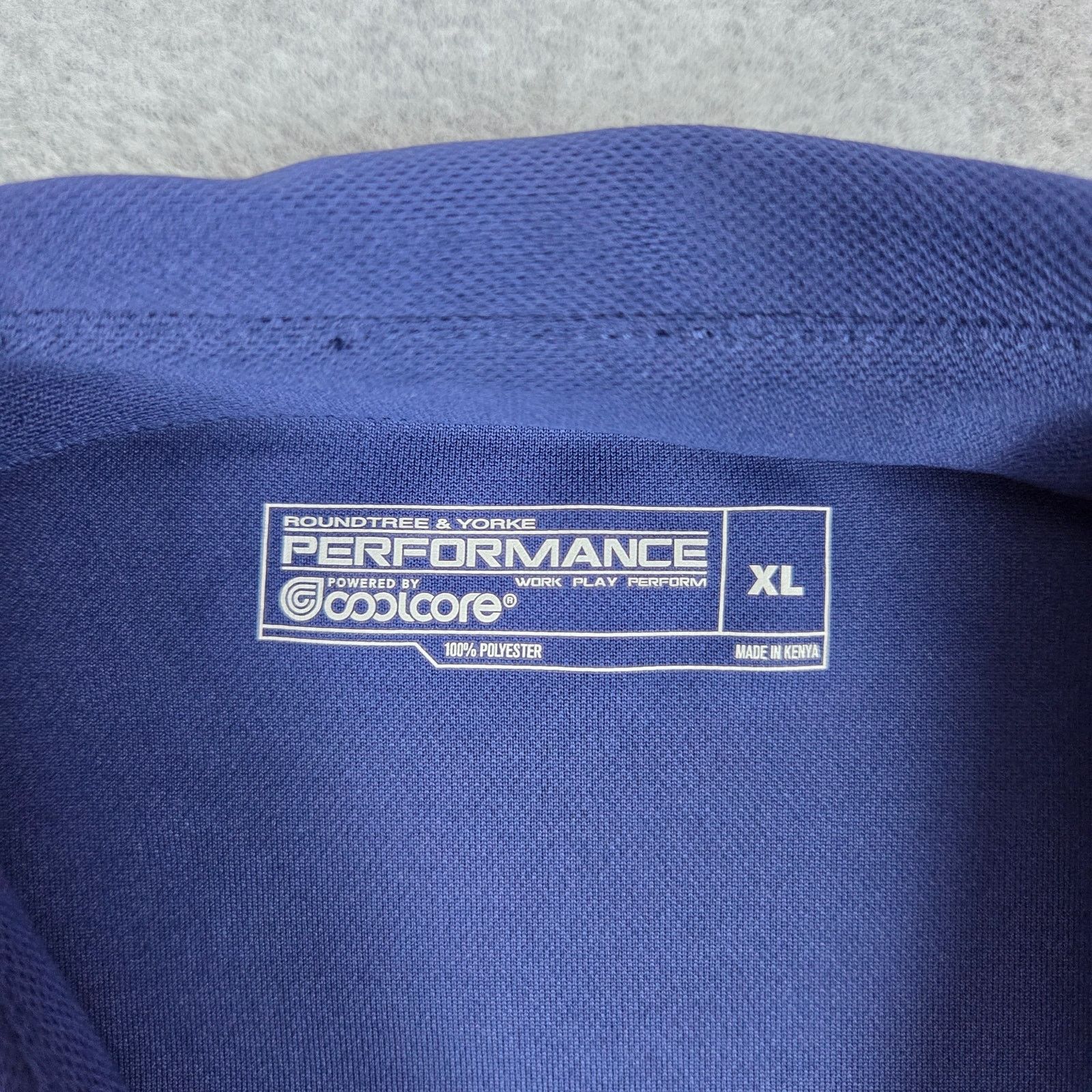 Roundtree & Yorke NWT Roundtree & Yorke XL Navy Performance Polo Shirt Size US XL / EU 56 / 4 - 4 Thumbnail